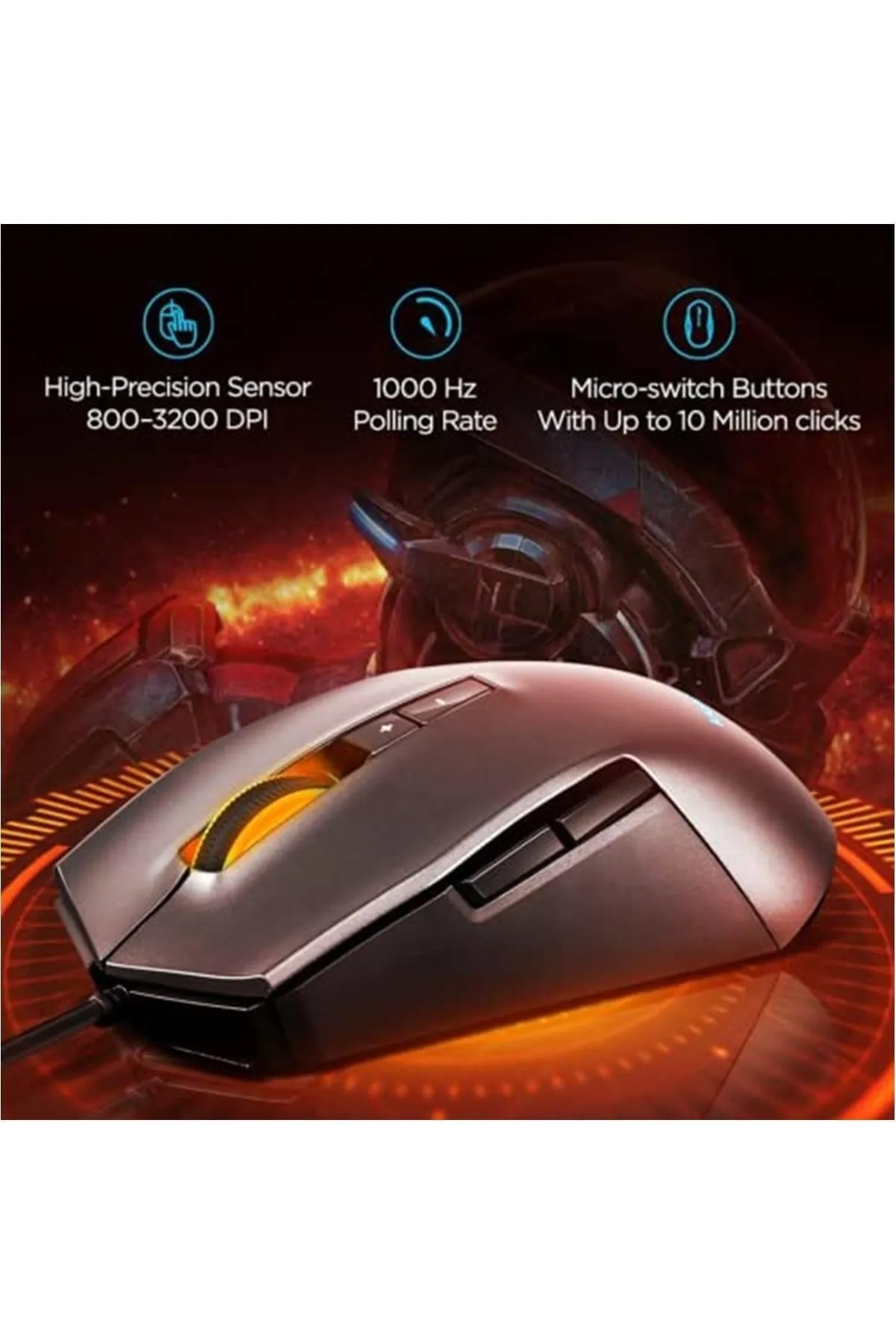 Lenovo IdeaPad Gaming M100 RGB Mouse GY50Z71902 3200 DPI Siyah