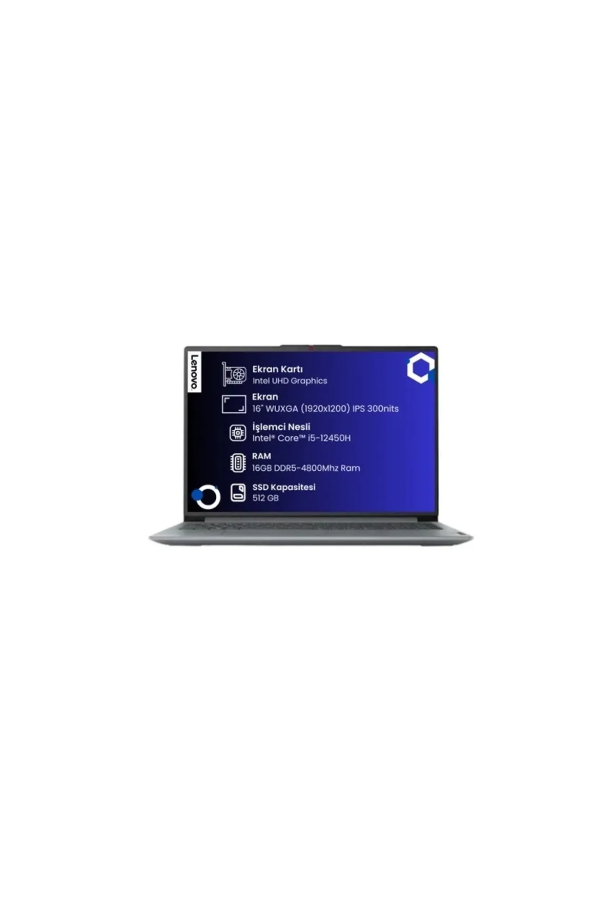 Lenovo IdeaPad Slim 3 16IAH8 16GB 512GB SSD 16" WUXGA Freedos Taşınabilir Dizüstü Bilgisayar 83ES0034TR