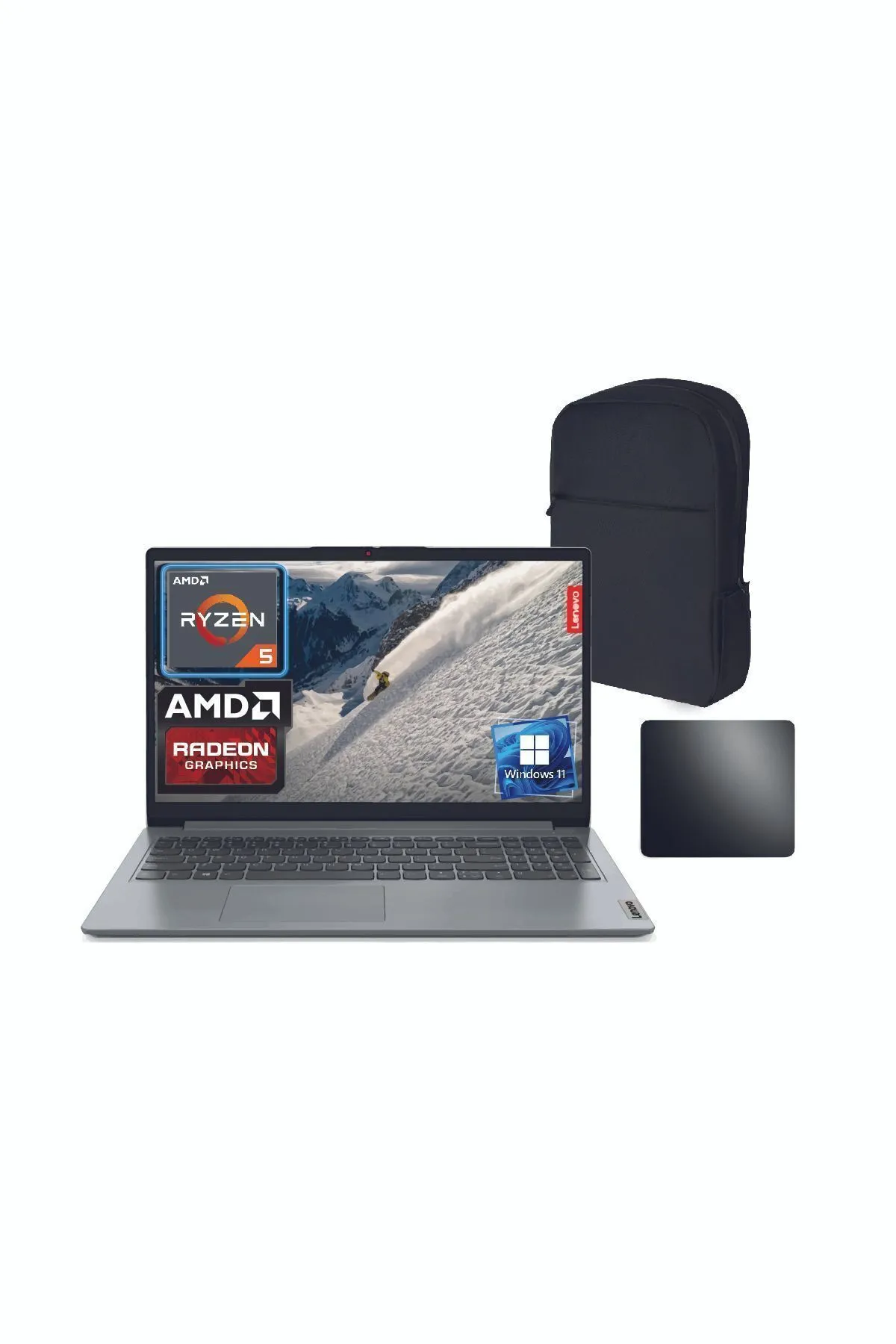 Lenovo Ideapad1 Amd Ryzen 5-5500u 16gb 512gb Ssd 15.6" Win11pro Grey Dizüstü Bilgisayar