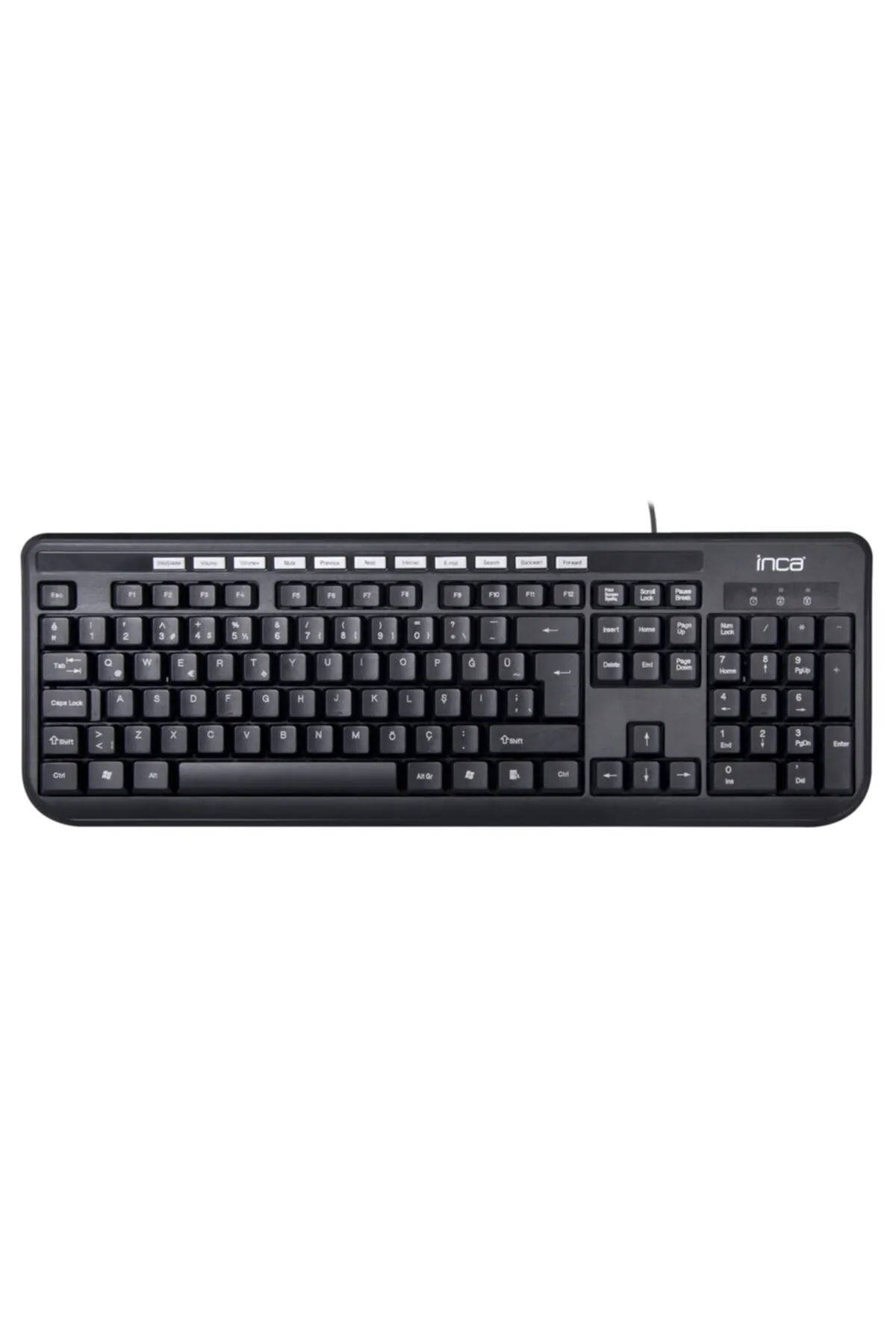 Inca Ik-254qu Q / Usb Multımedıa Black Laser Prınt Technology Keyboard "soft Touch"