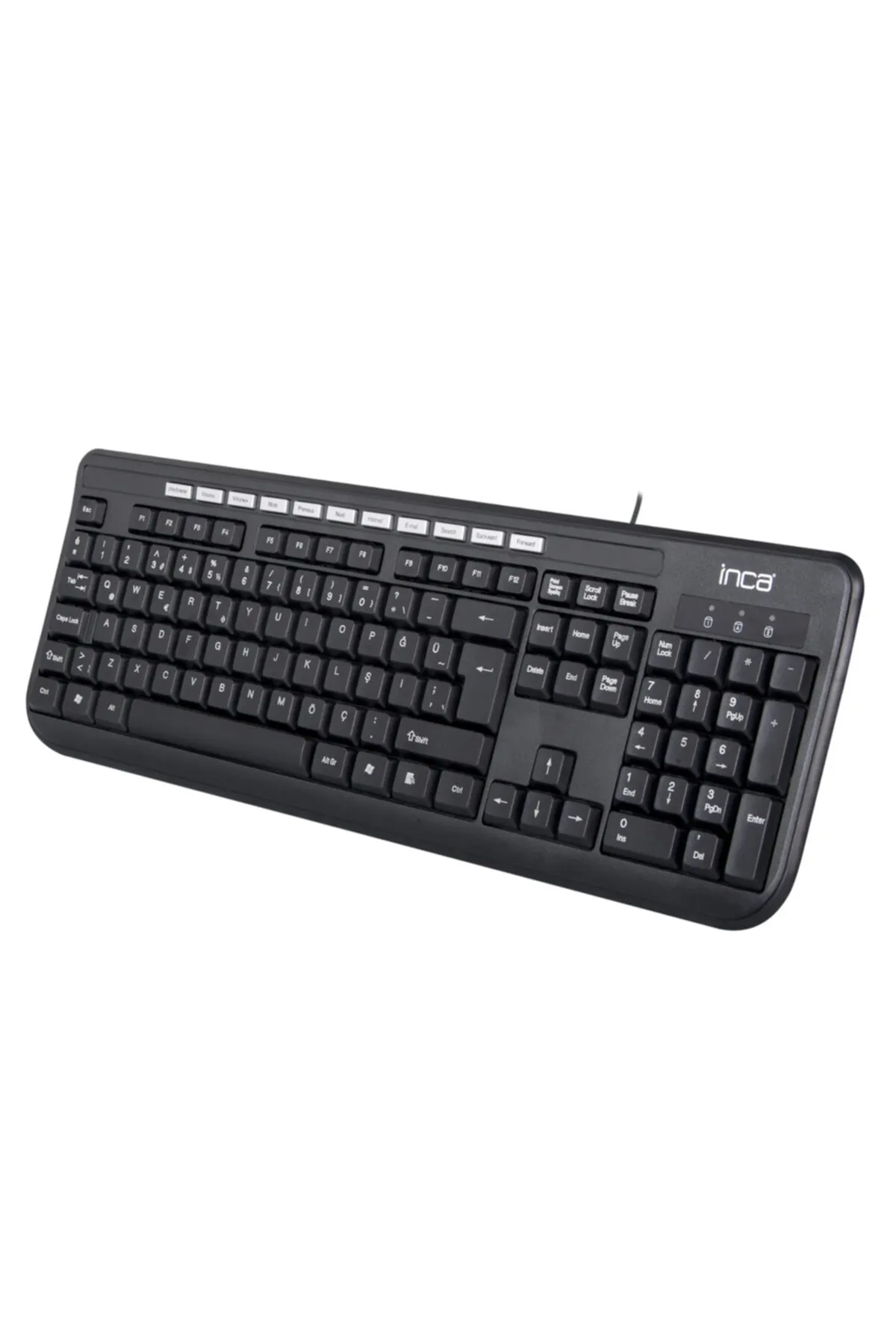 Inca Ik-254qu Q / Usb Multımedıa Black Laser Prınt Technology Keyboard "soft Touch"