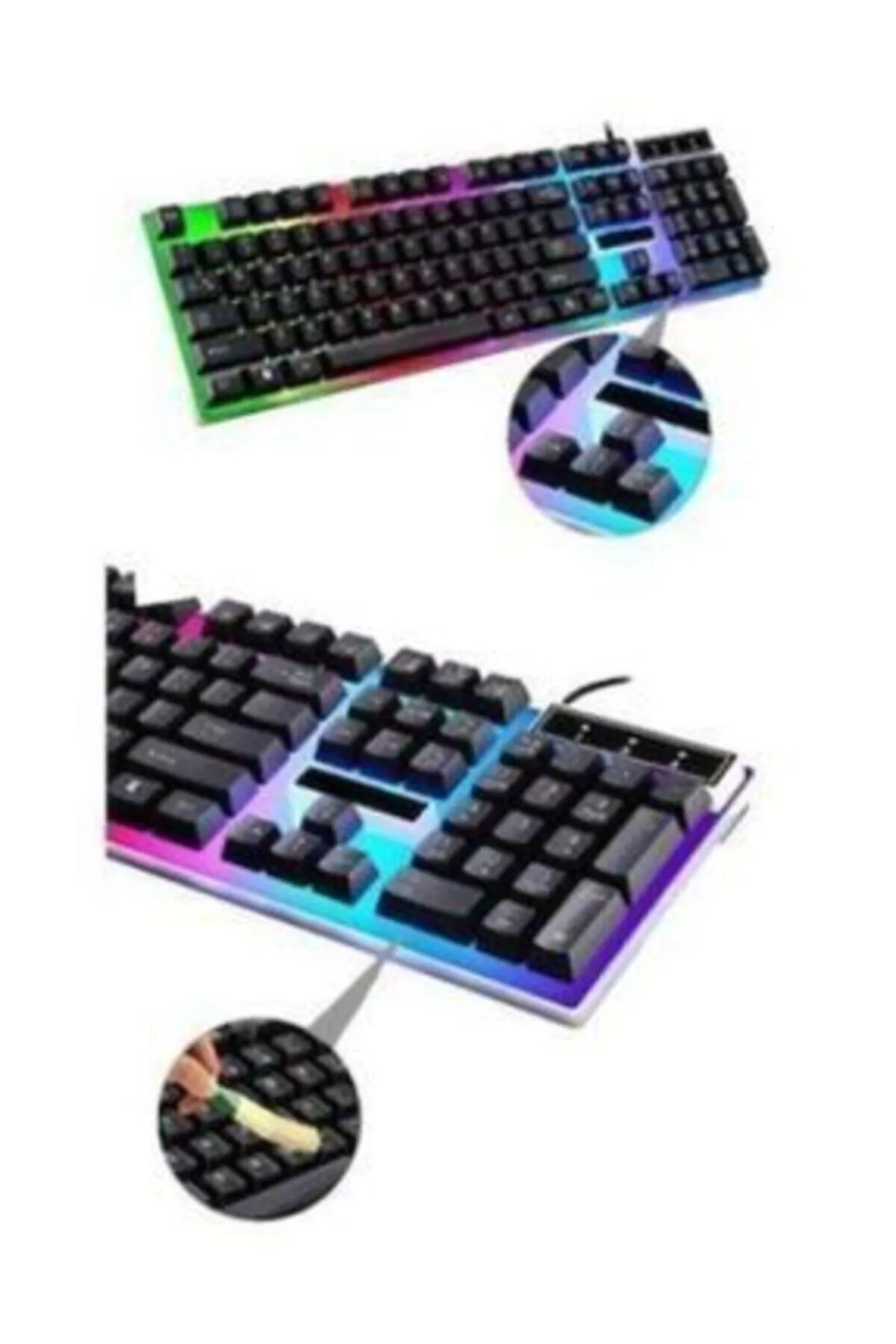 SNEXPRES Işıklı Klavye Oyuncu Klavye Mouse Set