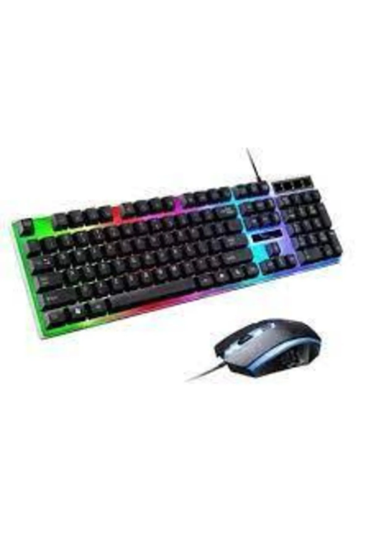 Dynego Işıklı Oyuncu Klavye+mouse Seti Gaming Set Pg 8017