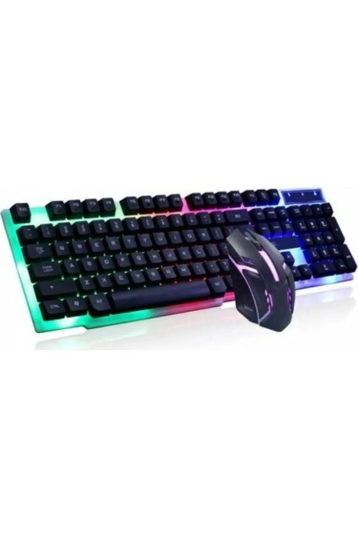 Dynego Işıklı Oyuncu Klavye+mouse Seti Gaming Set Pg 8017