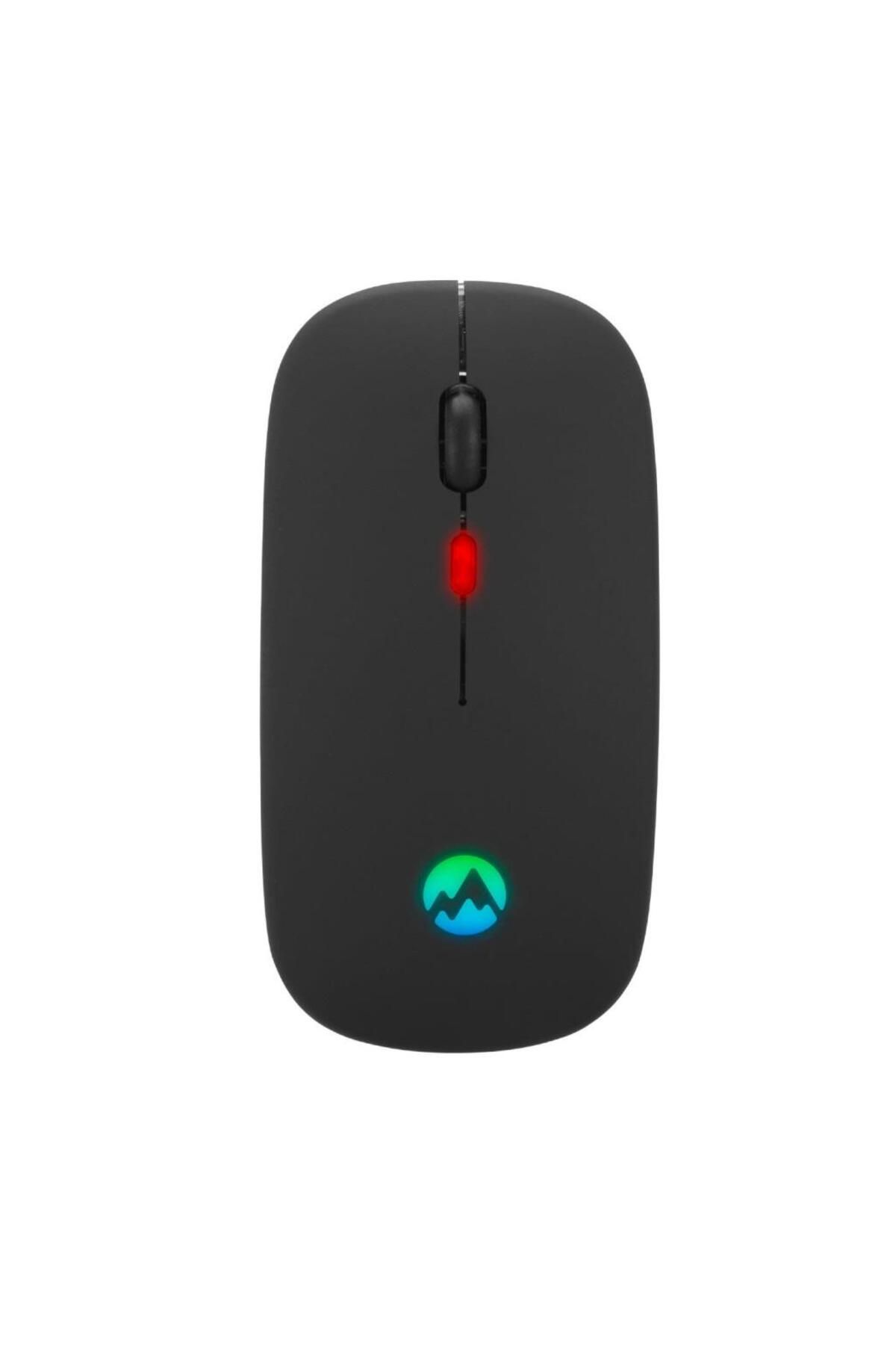 Everest Işıklı Wireless Mouse Dahili Şarj Edilebilir Pil