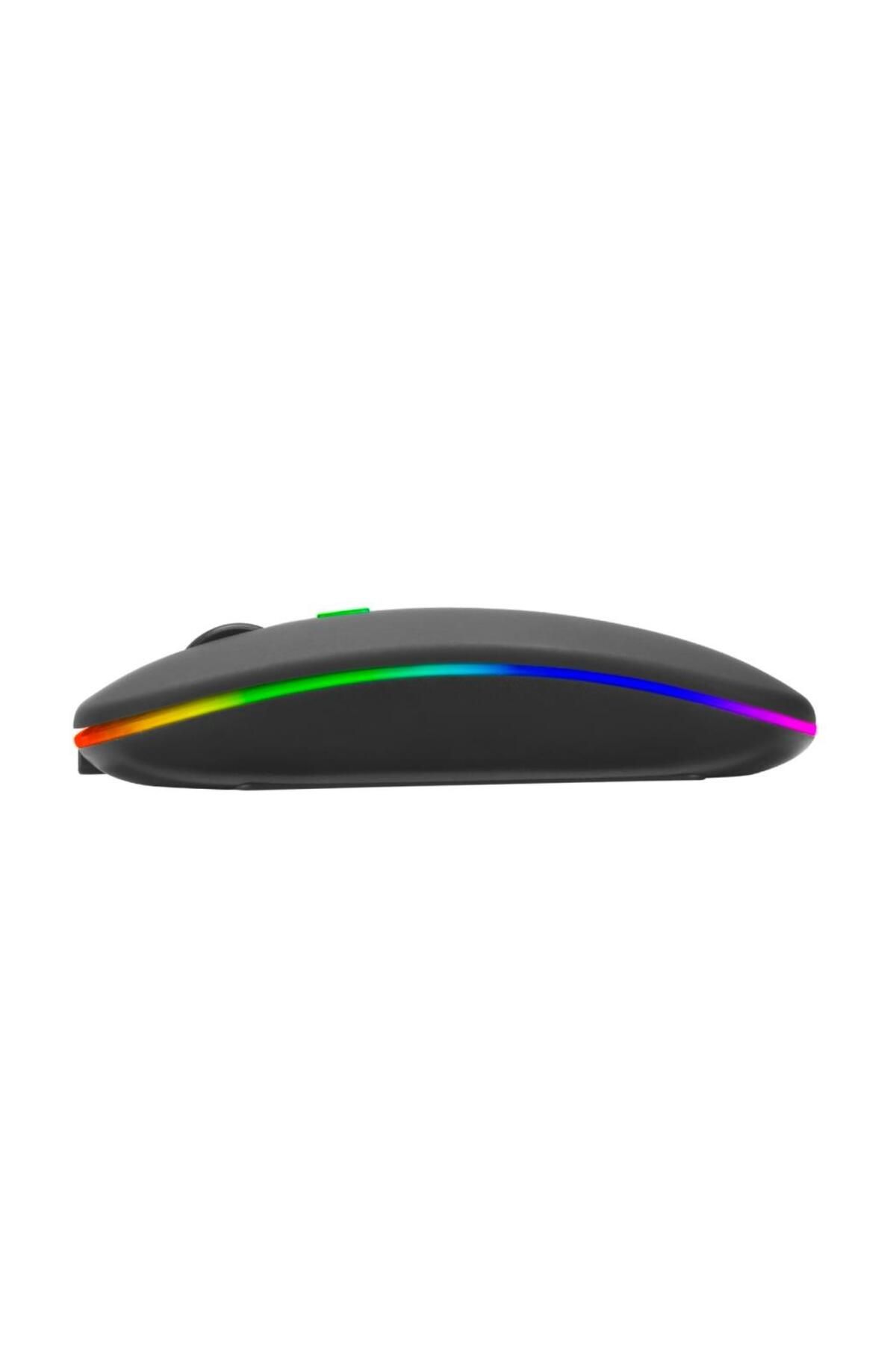 Everest Işıklı Wireless Mouse Dahili Şarj Edilebilir Pil