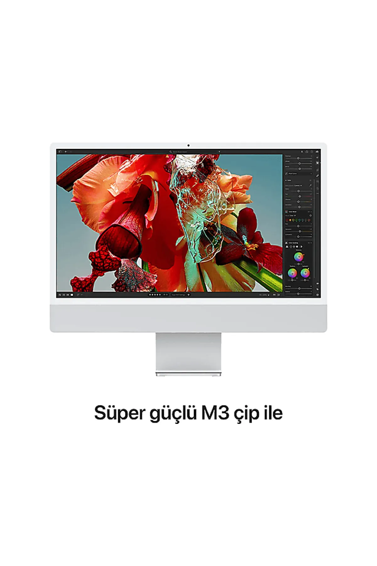 Apple iMac 24 inc 4.5K M3 8CPU 10GPU 16GB 256GB Gümüş MQRJ3TU/A