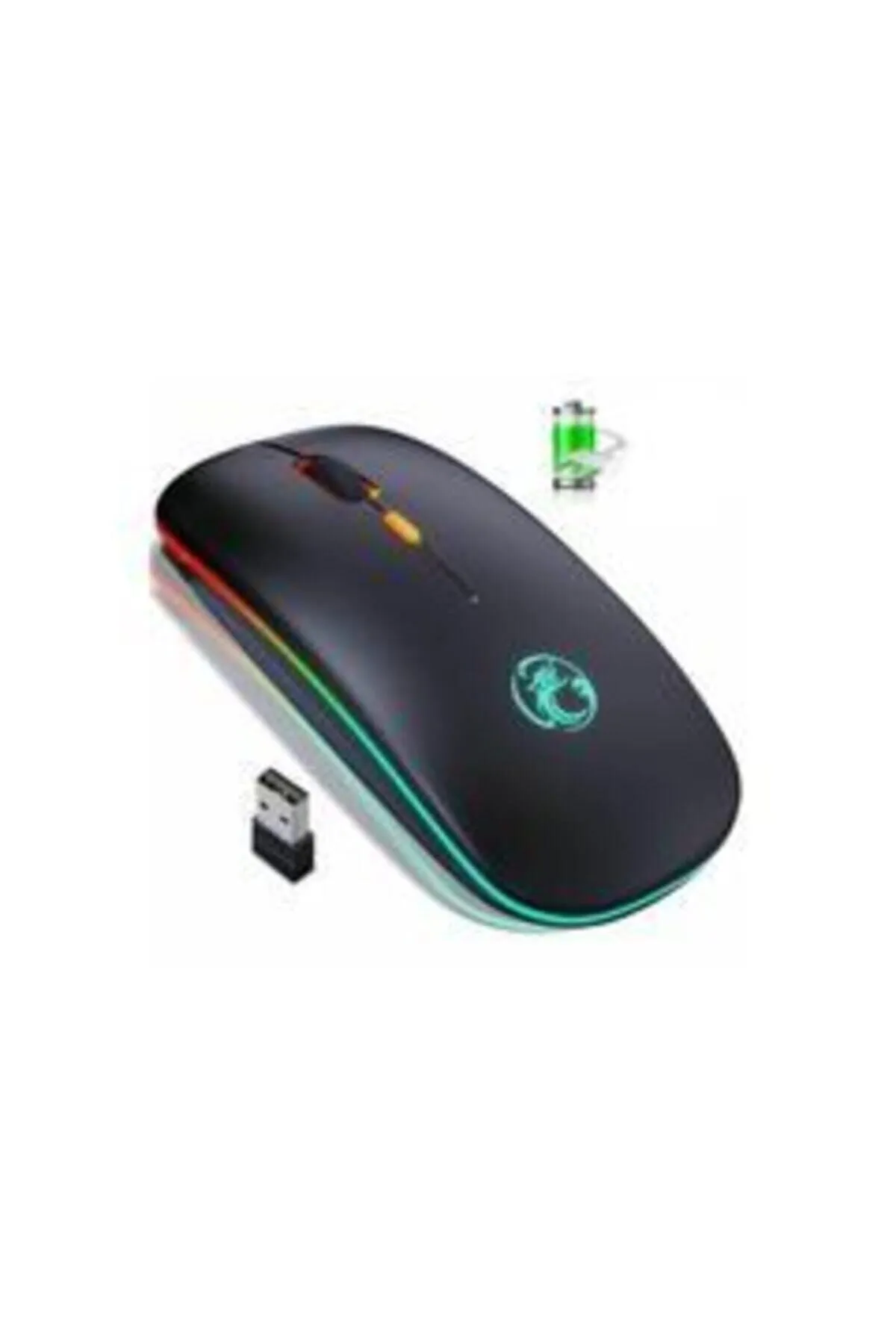 iMice Imıce Mouse Şarj Edilebilir, Kablosuz Optik Mouse 2.4 Ghz E-1300