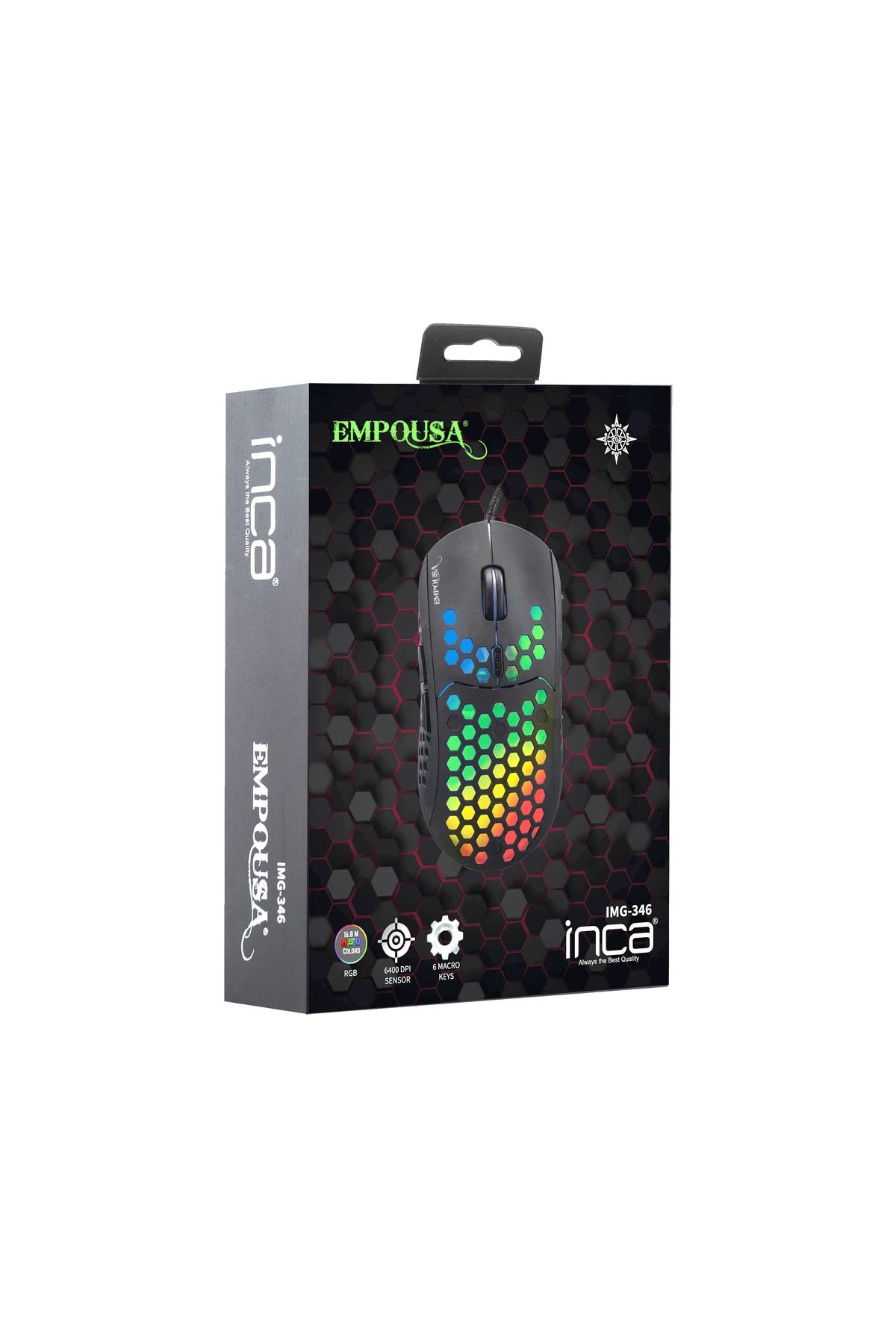 Inca Img-346 Empousa Rgb Macro Keys Professional Gaming Mouse