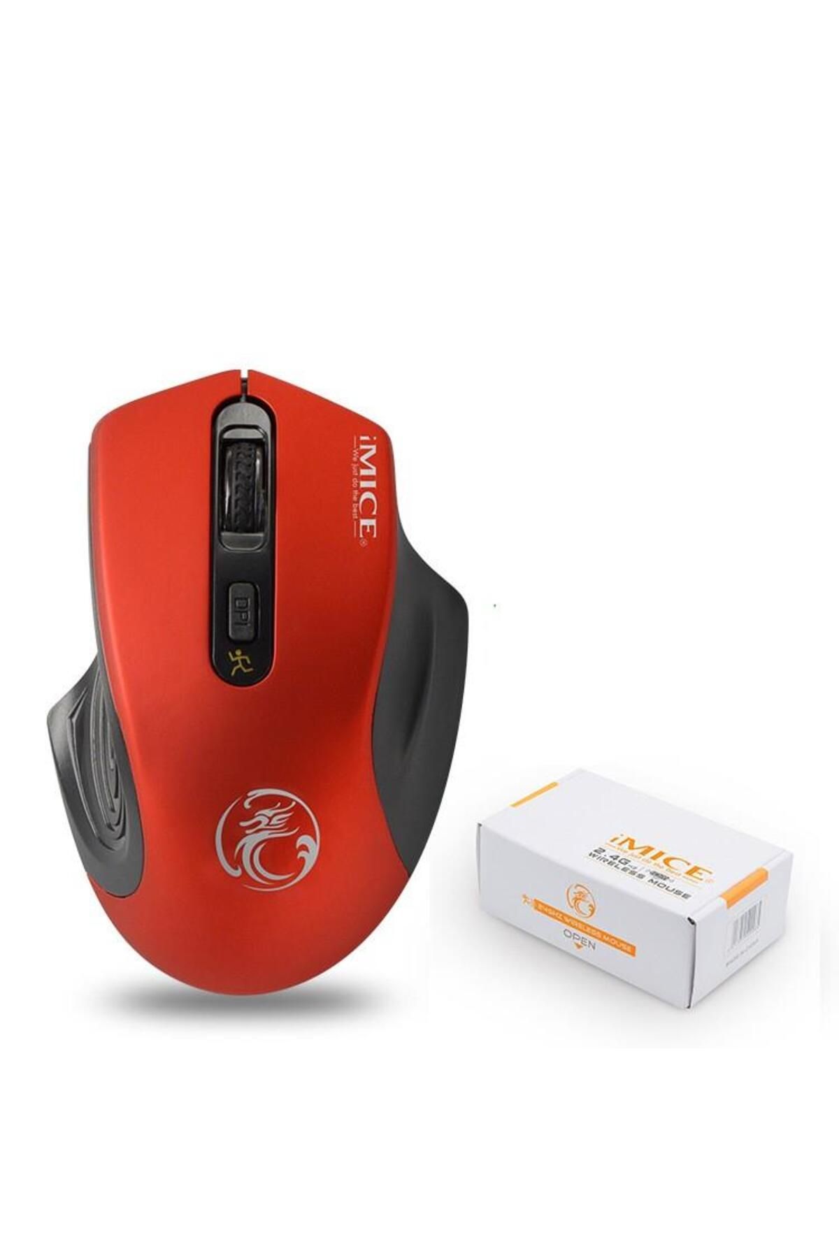 Valkyrie Imice 2000dpi Kablosuz Sessiz Silent Mouse Kırmızı