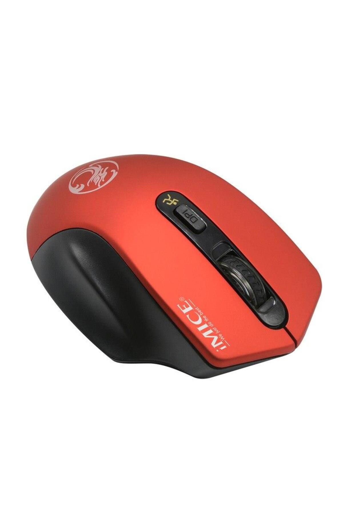 Valkyrie Imice 2000dpi Kablosuz Sessiz Silent Mouse Kırmızı