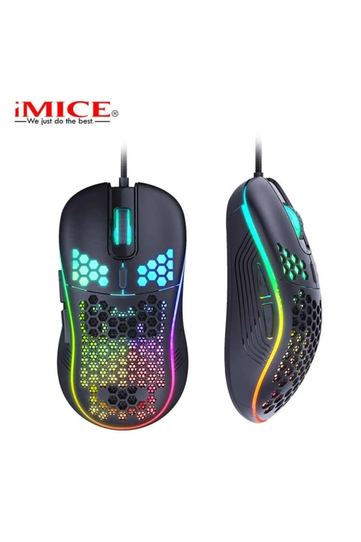 SIGHTZER Imice Siyah T98 Gamer 7200dpi Rgb Ledli Oyuncu Mouse