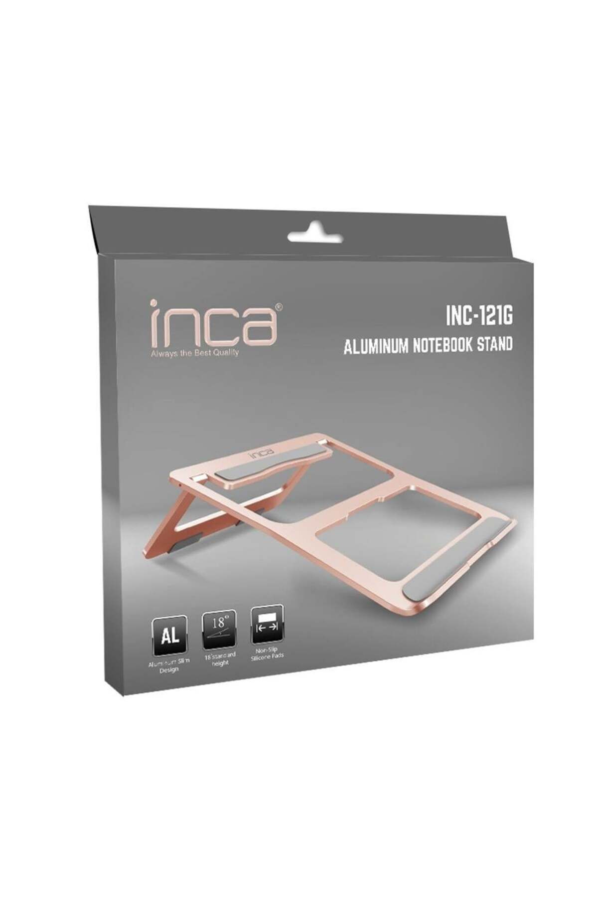 Inca Inc-121g Alimünyum Gold Rengi Notebook Standı