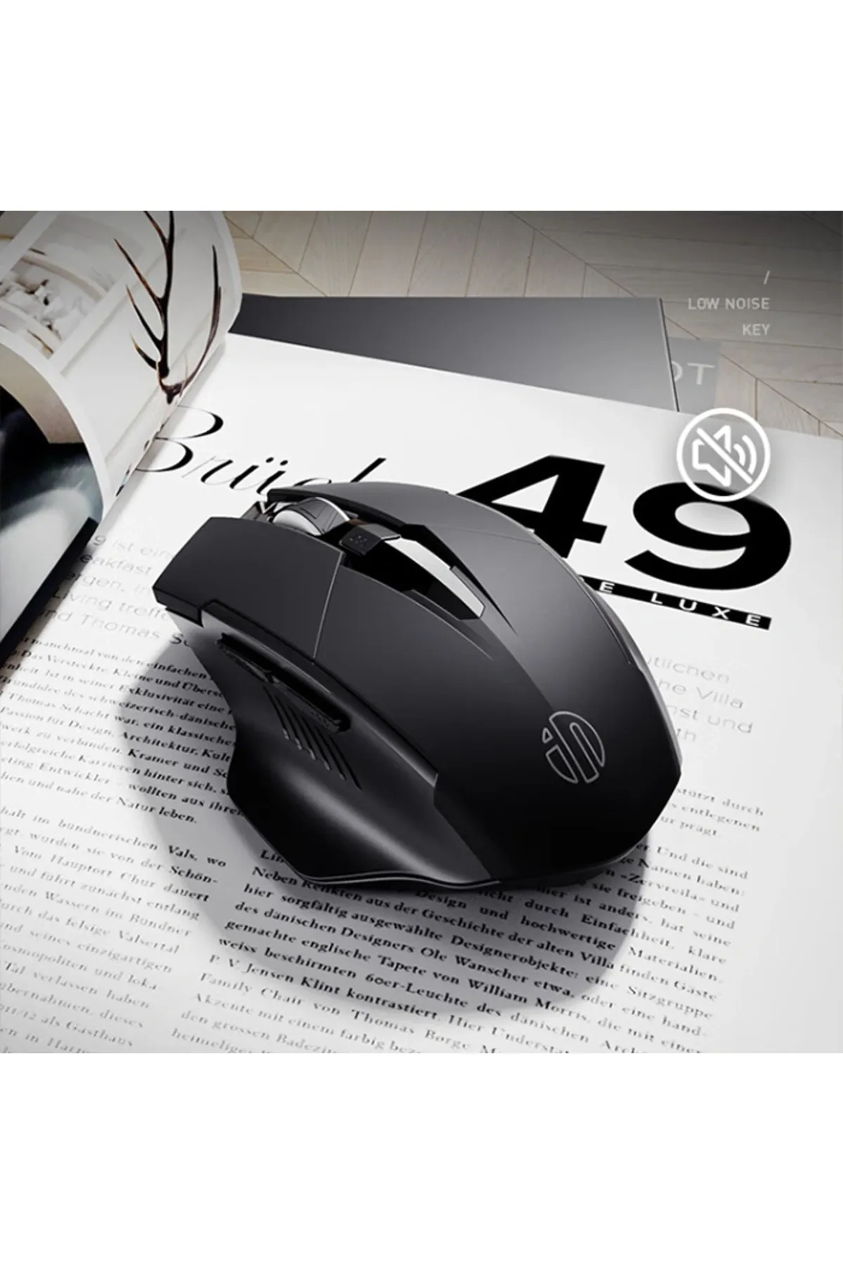 Kamardey İNPHİC F1 Kablosuz Fare, Şarj Edilebilir Sessiz Kullanım 2.4G 500 mAh USB Mouse