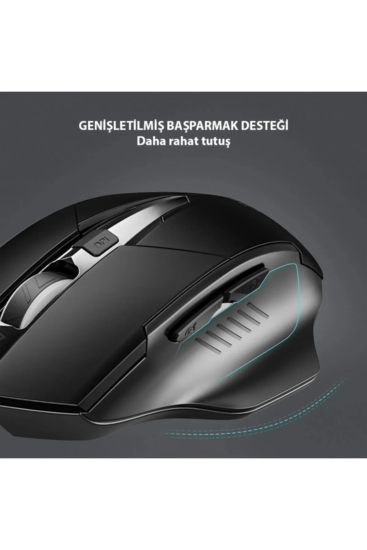 Kamardey İNPHİC F1 Kablosuz Fare, Şarj Edilebilir Sessiz Kullanım 2.4G 500 mAh USB Mouse