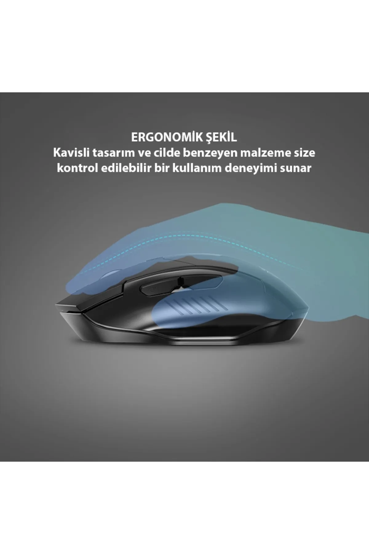 Kamardey İNPHİC F1 Kablosuz Fare, Şarj Edilebilir Sessiz Kullanım 2.4G 500 mAh USB Mouse