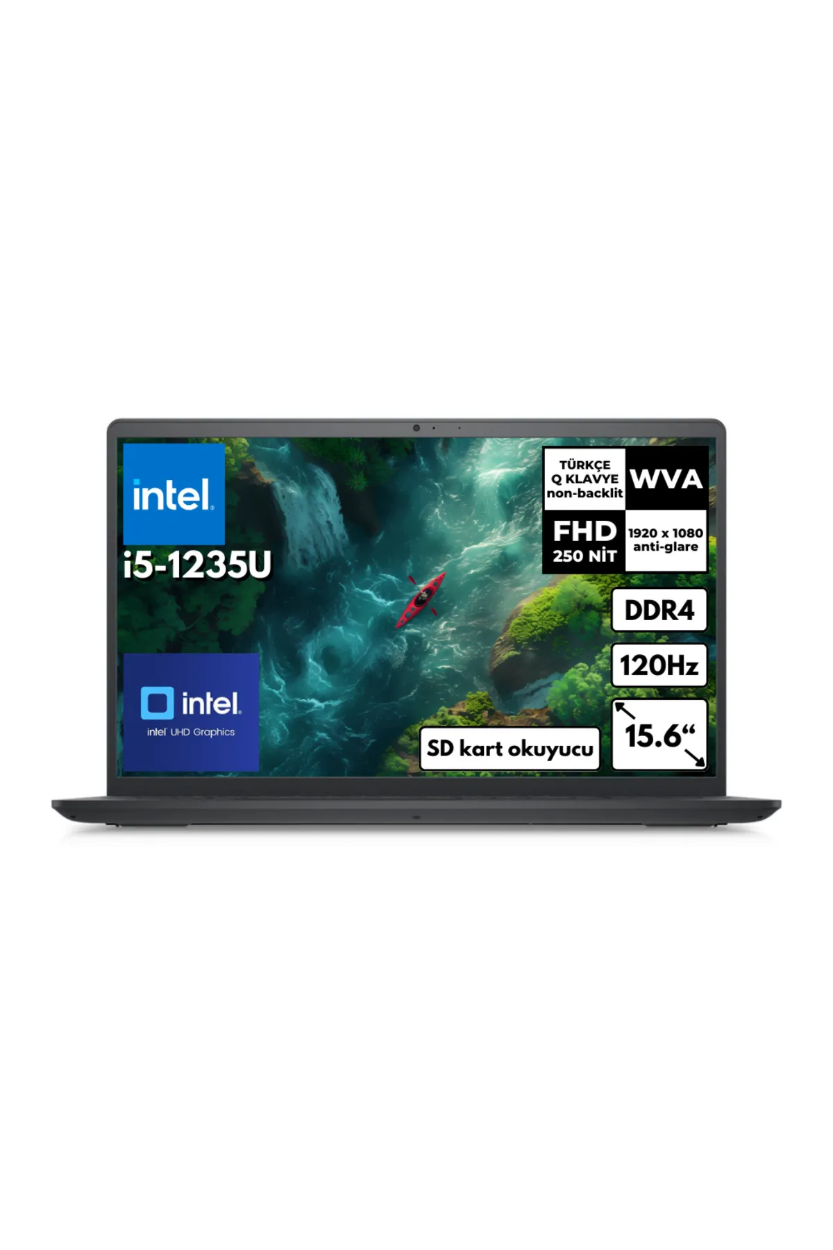 Dell Inspiron 3520 i5-1235U 32 GB 256 GB SSD 15.6 120Hz FHD Yok Freedos I352010030U BT151