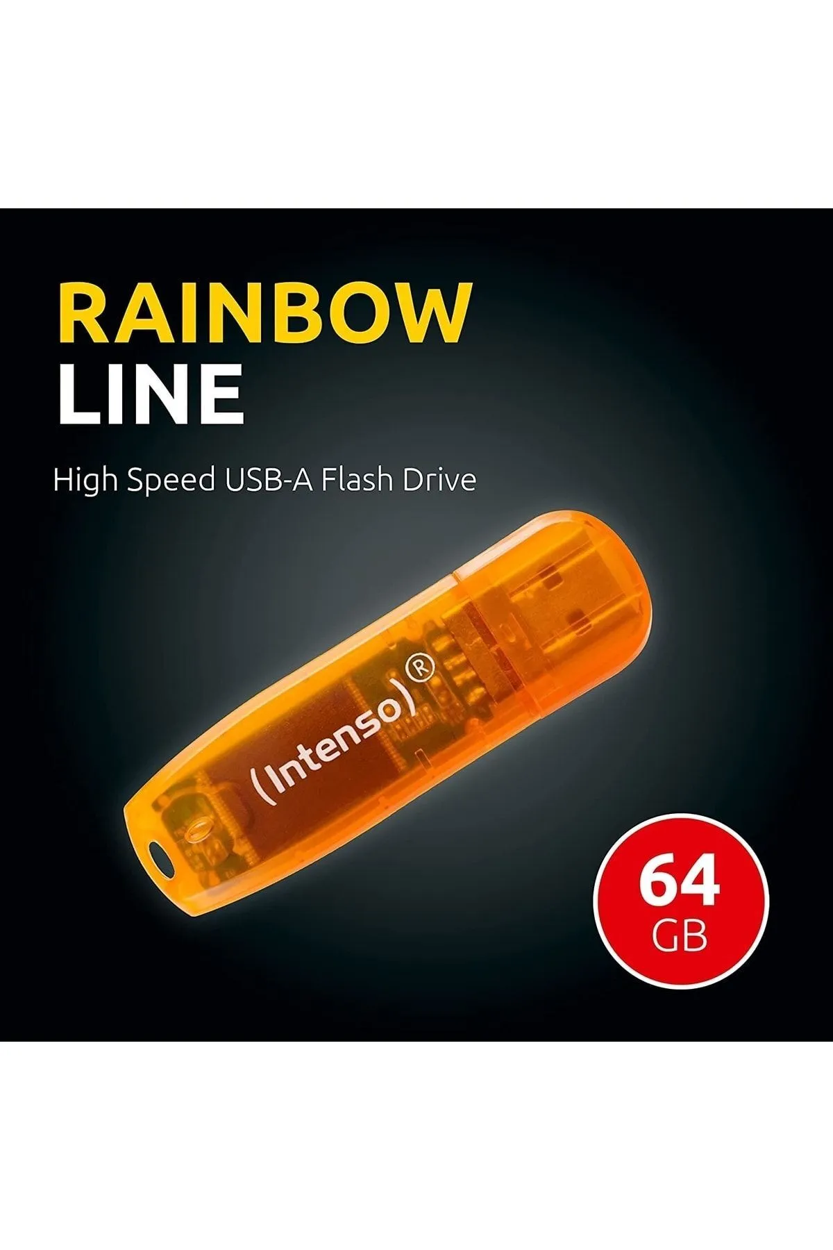 DNR Bilişim Intenso Rainbow Line 3502490 64 Gb Usb 2.0 Flash Bellek