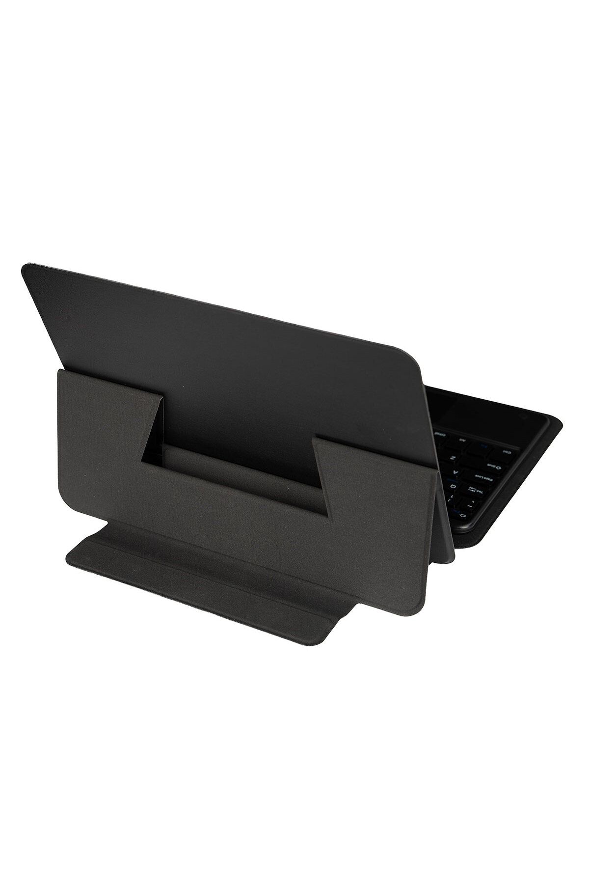 Fogy iPad 10.2" 2021 9.nesil M1 A2602,A2604 Uyumlu Klavyeli Mag Touchpad Standlı Kılıf