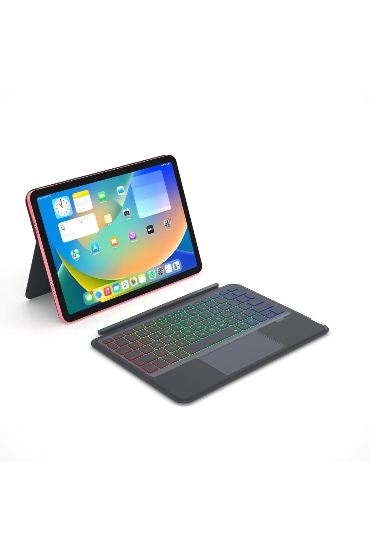 NOUT iPad 10.nesil 10.9" için Klavyeli Kılıf (trackpad)