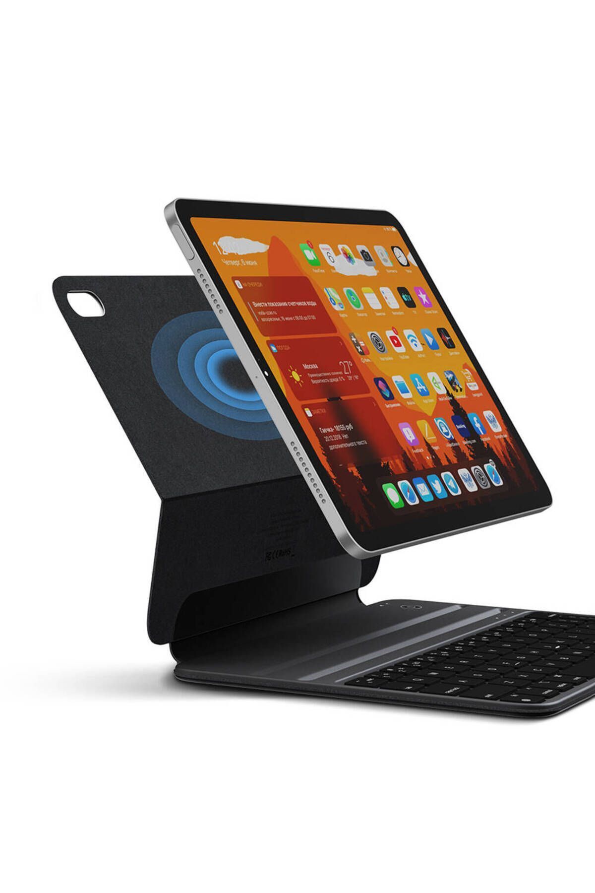 Fogy Ipad 10.nesil 2022 10.9" M1 Uyumlu Case Magic Keyboard Folio Utra Slim Klavyeli Tablet Kılıfı