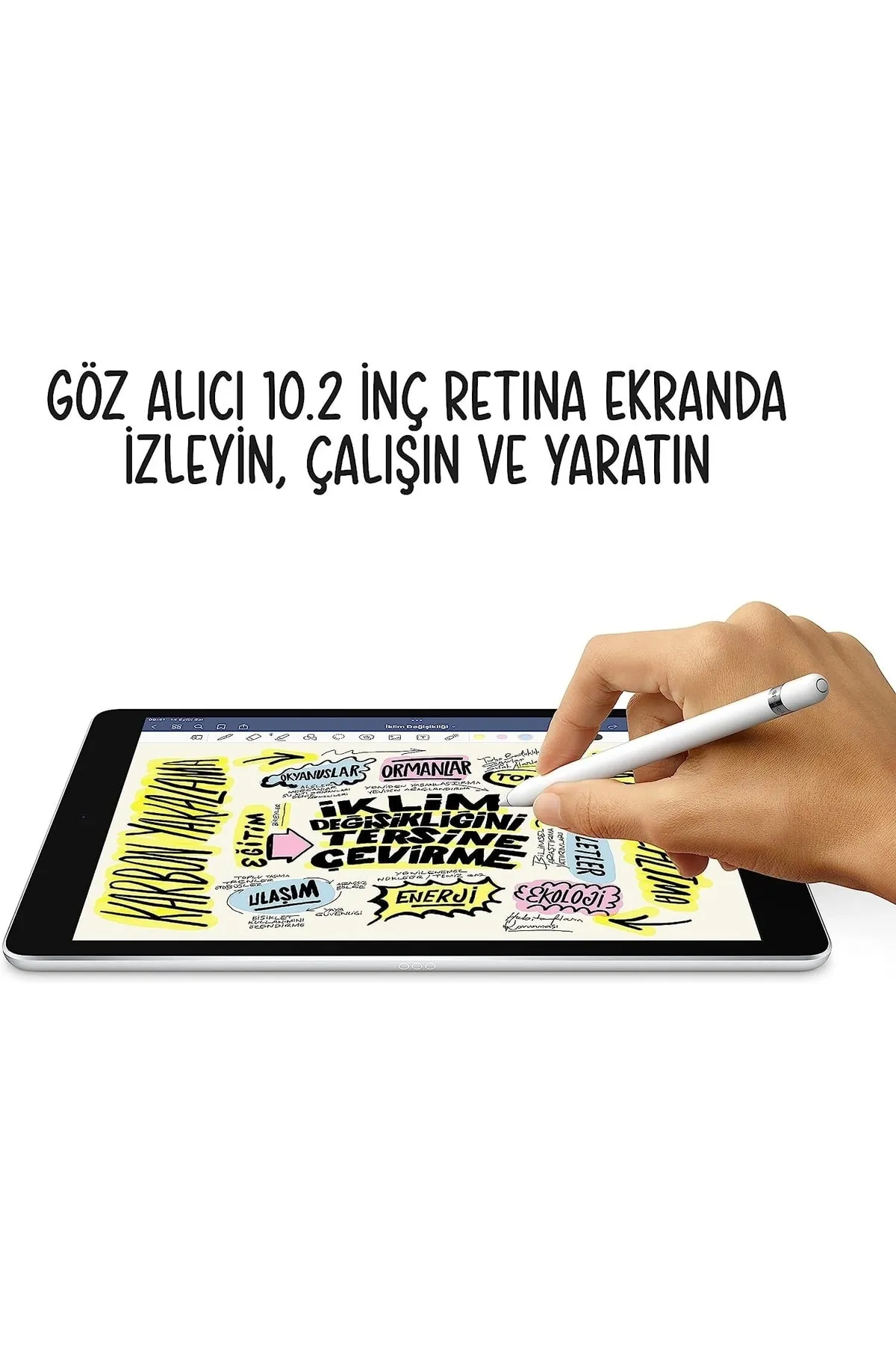 Apple iPad 9. Nesil 64 GB 10.2" Wi-Fi Gümüş Tablet (Apple Türkiye Garantili)