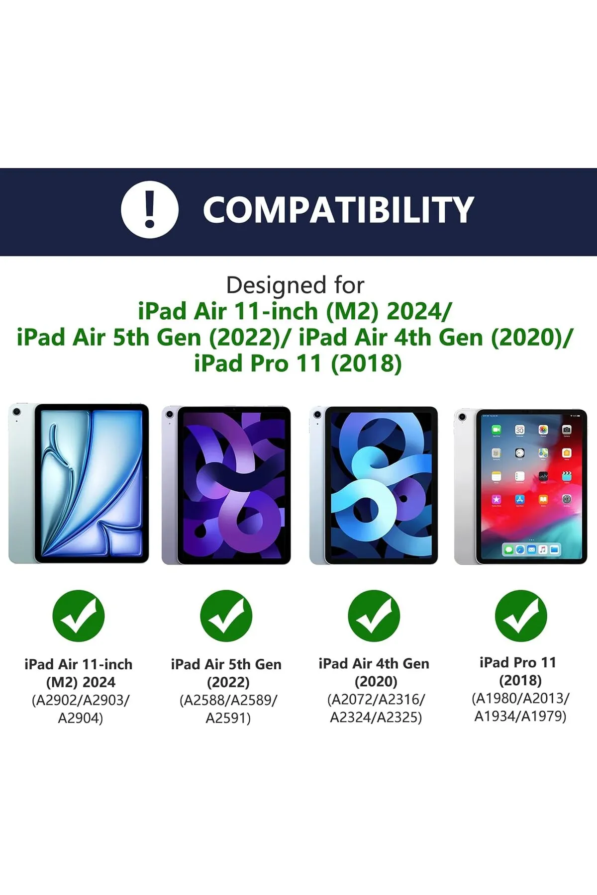 Fogy iPad Air 4/5/6 11 İnç M2 Çipli 6.Nesil 2024 Case Uyumlu Bluetooth Türkçe Q Klavyeli Kılıfı