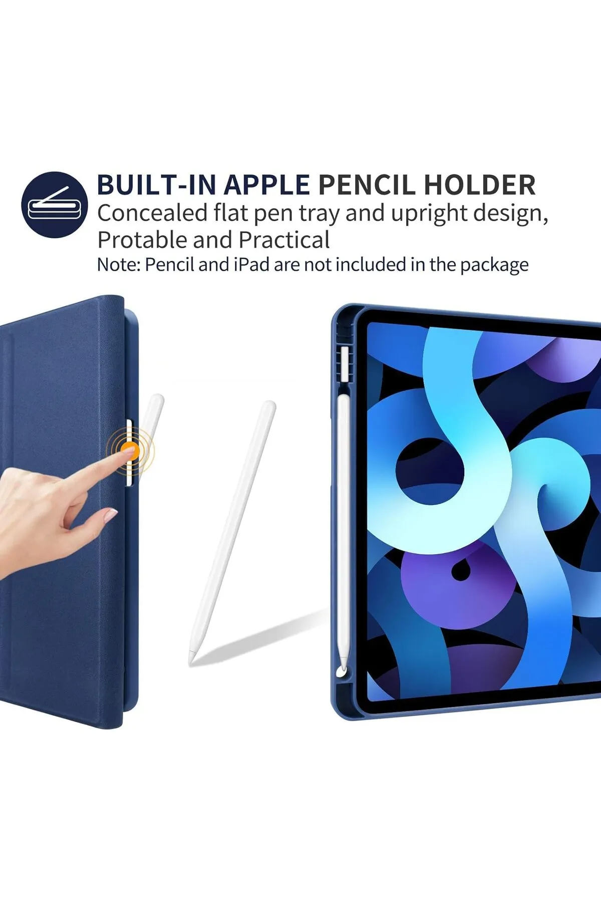 Fogy iPad Air 4/5/6 11 İnç M2 Çipli 6.Nesil 2024 Case Uyumlu Bluetooth Türkçe Q Klavyeli Kılıfı