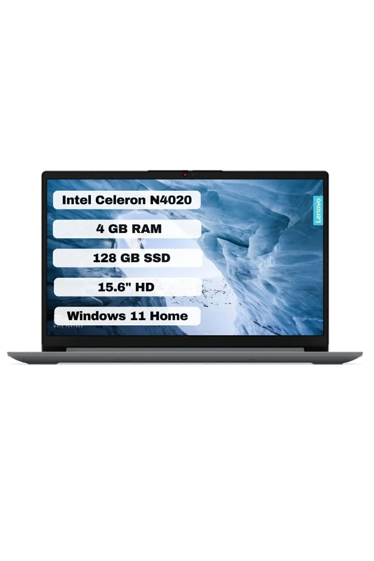 Lenovo IP/Celeron İşlemci/4 GB RAM/128 GB SSD/15.6"/Win/Laptop Gri 82V700A9TX