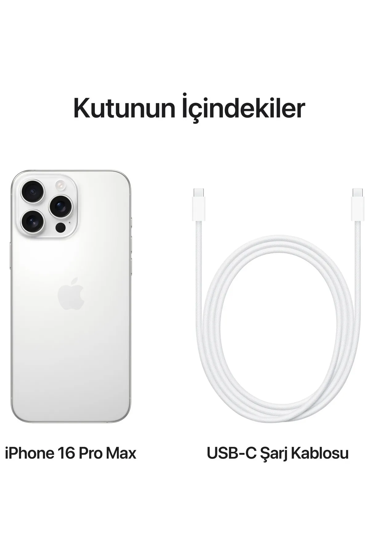 Apple iPhone 16 Pro Max 1TB Beyaz Titanyum