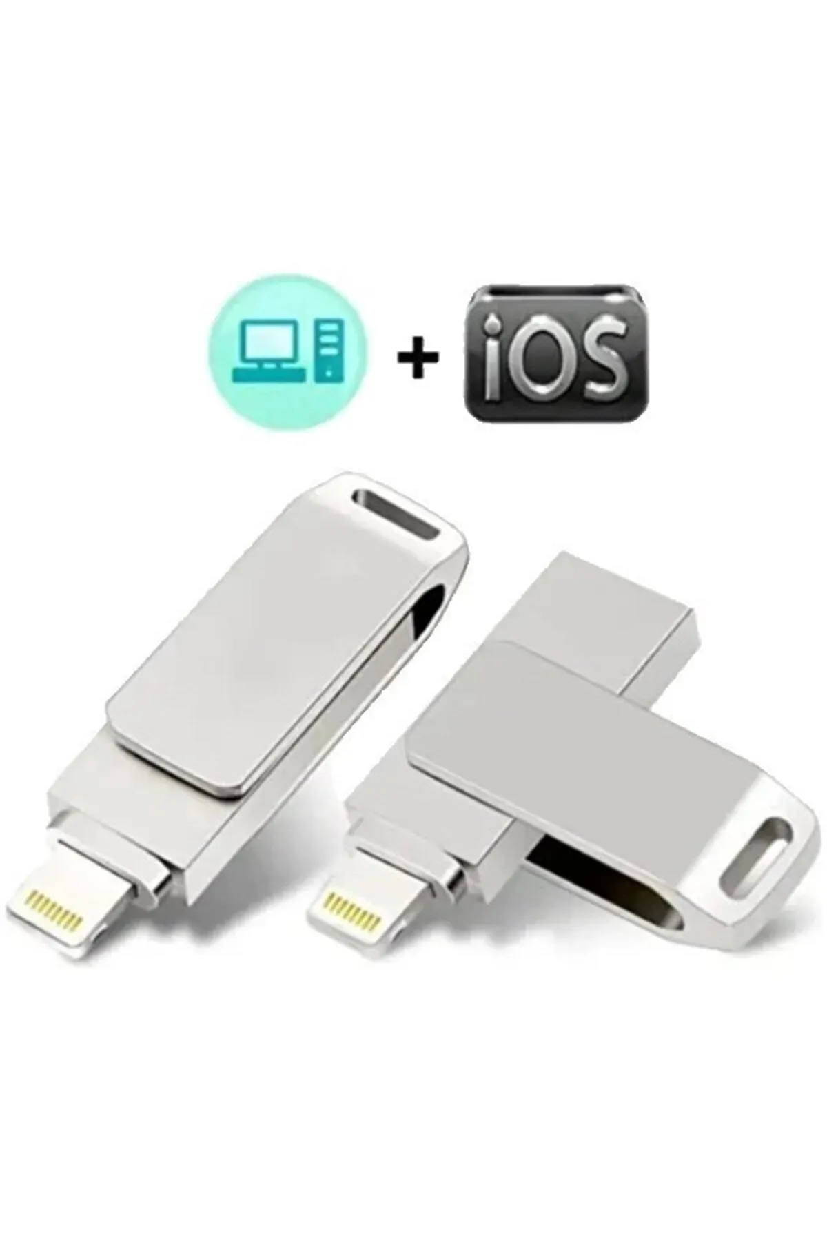 HİQONİC Iphone - Pc Uyumlu 128 GB Flash Otg USB Data Bellek