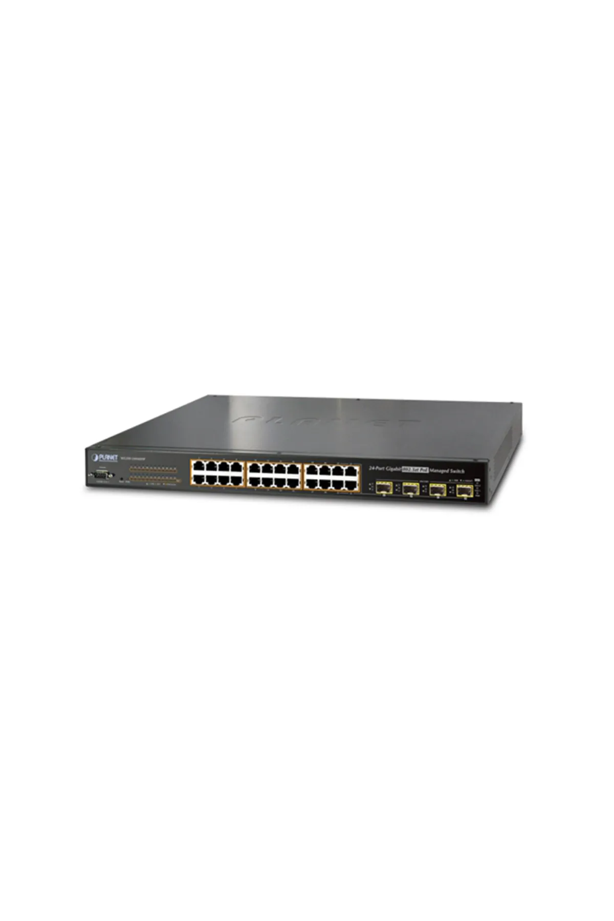 Planet IPv6 Managed 24-Port 802.3at PoE+ Gigabit Ethernet Switch + 4-Port Shared SFP (440W)