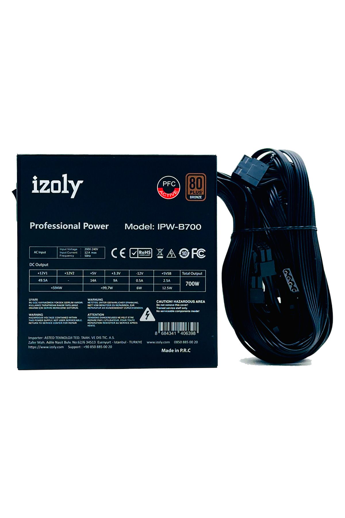 İzoly IPW-B700 POWER SUPPLY 700W 80+ BRONZE