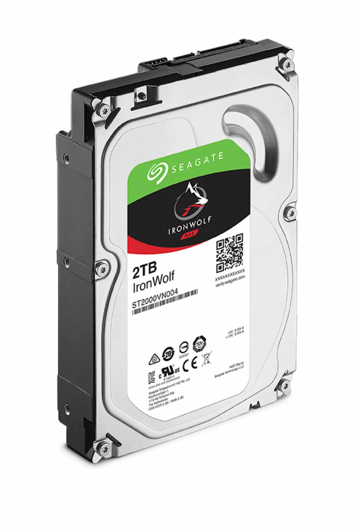 Seagate IRONWOLF 3.5 2TB SATA 3.0 64MB 180MB/S 5900RPM 180TB/YİL ISYÜKÜ 7/24 NAS DİSK ST2000VN004