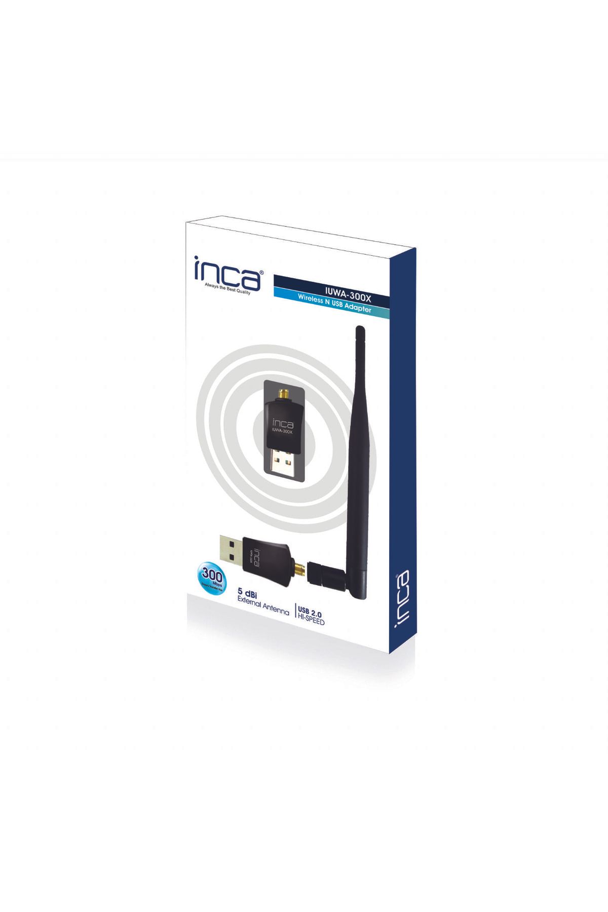 Inca Iuwa-300x 300 Mbps 11n Harici 5dbi Anten Wireless Adaptör