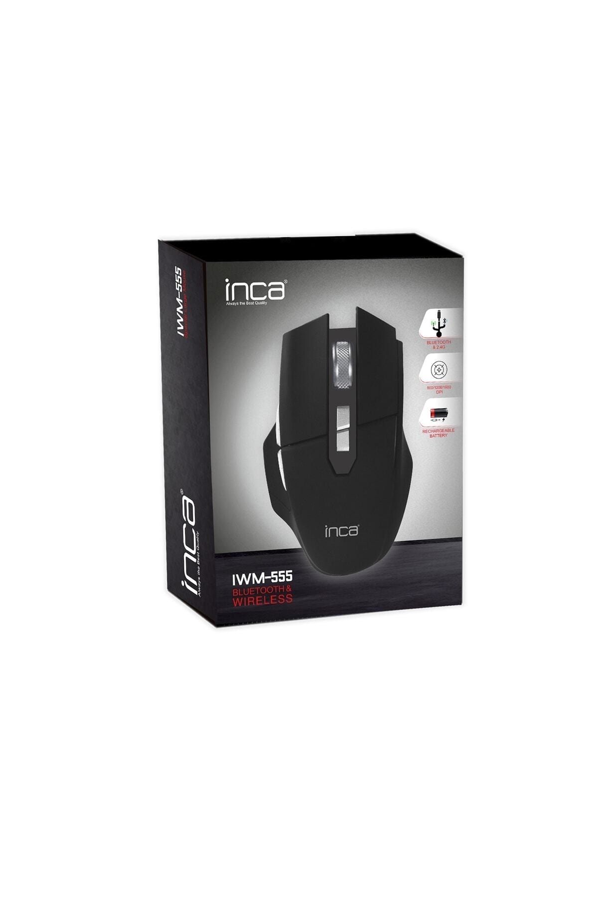 Inca Iwm-555 Bluetooth Wireless Special Large Rechargeable Mouse