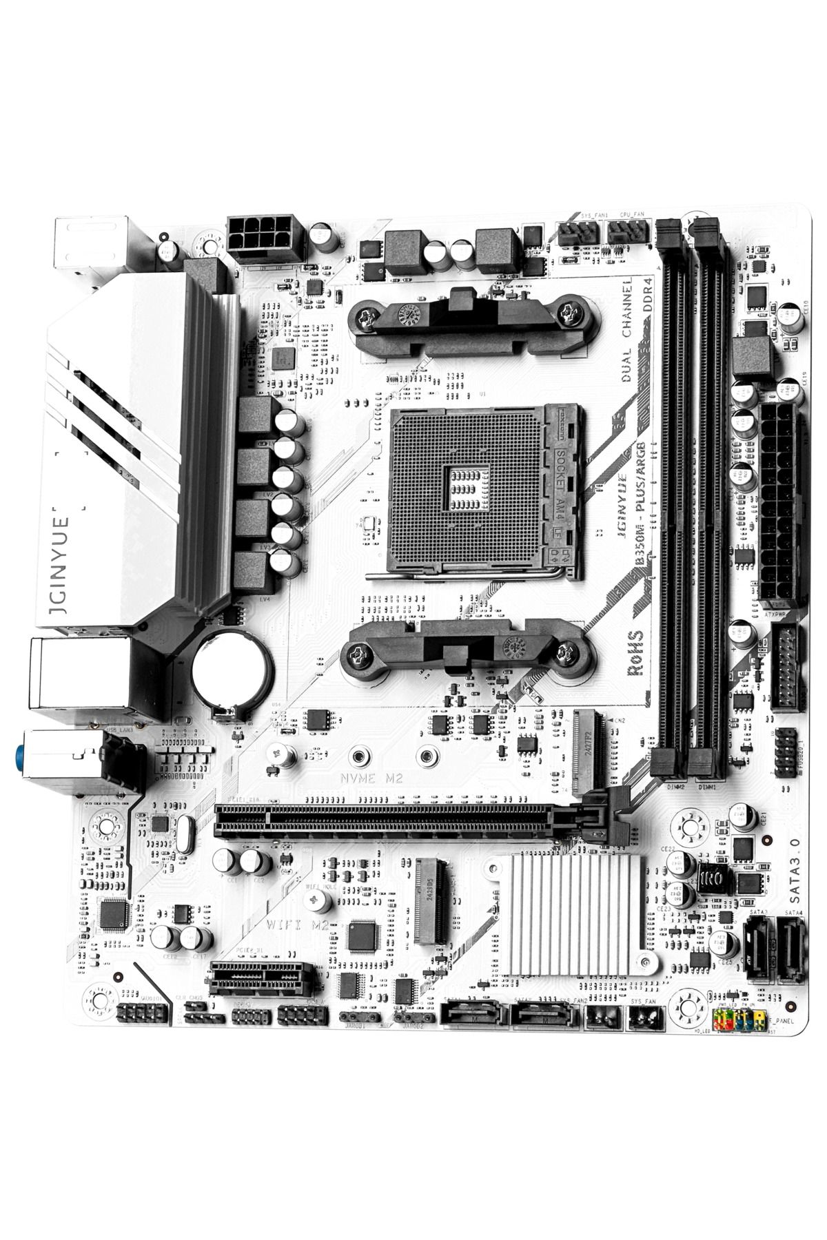 Jginyue Jgınyue B350M-PLUS Amd B350 Chıpset Ddr4 4000 Mhz(Oc) Matx Am4 Gamıng Anakart