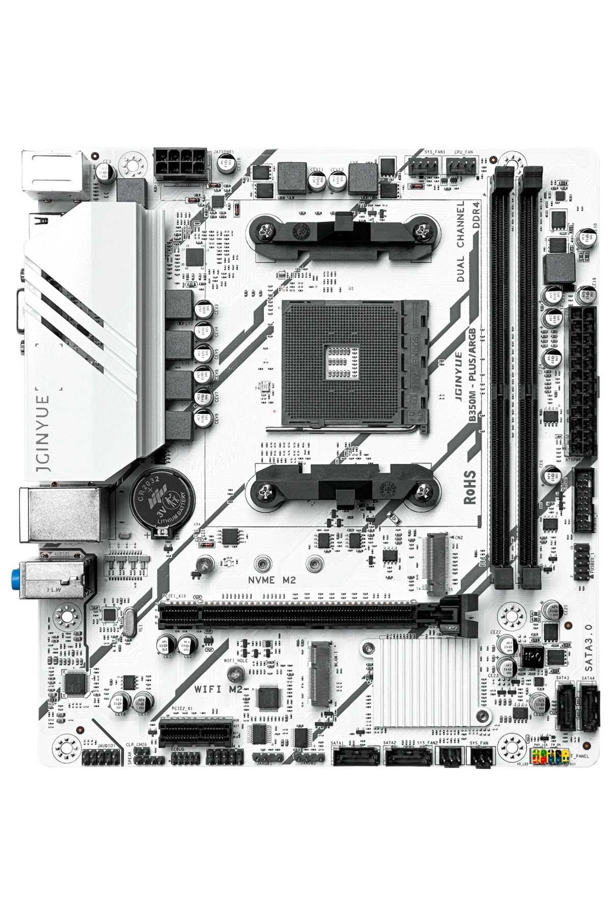 Jginyue Jgınyue B350M-PLUS Amd B350 Chıpset Ddr4 4000 Mhz(Oc) Matx Am4 Gamıng Anakart