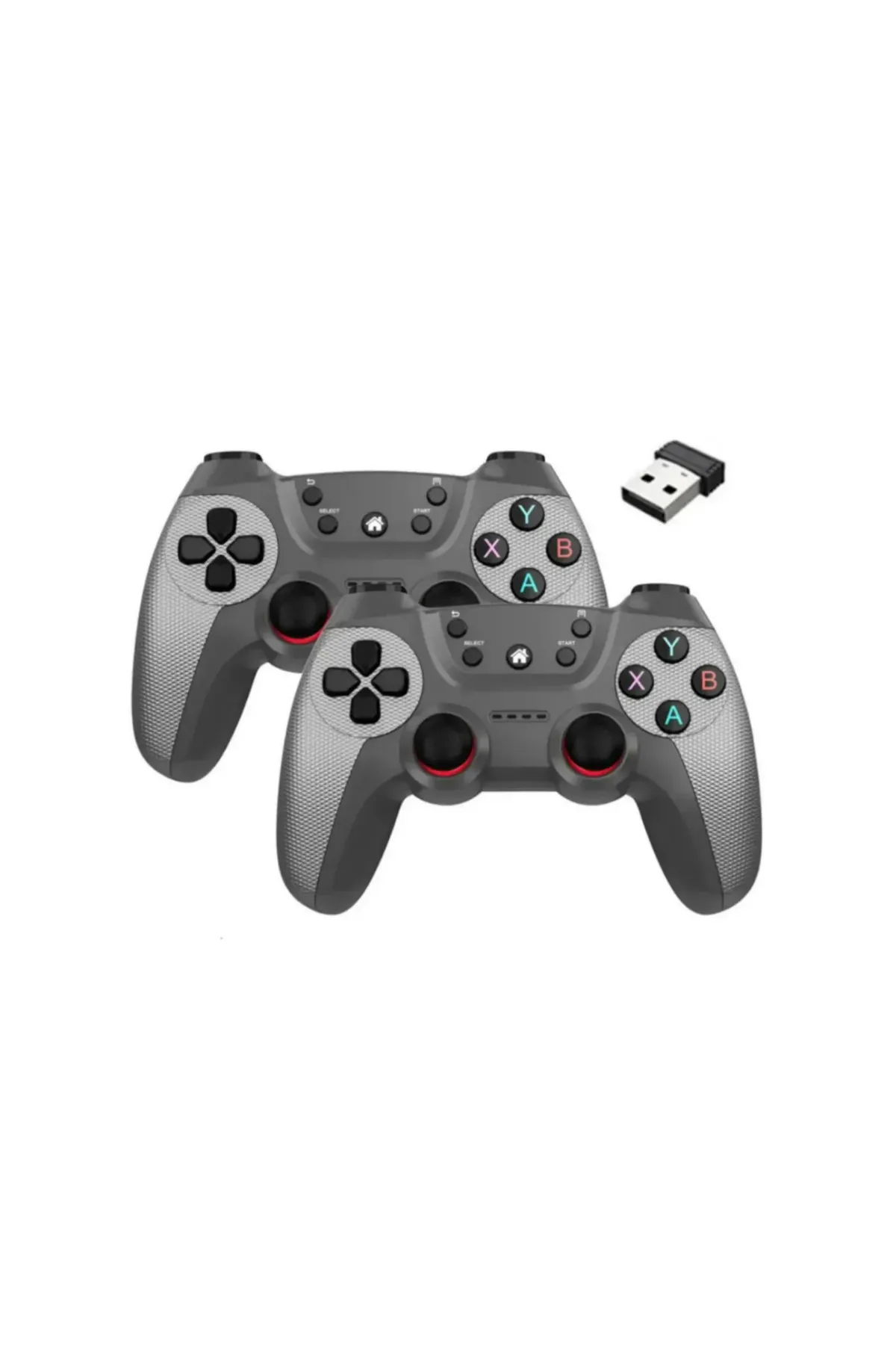 VOOKA Joystick Gamepad Çiftli TV PC Uyumlu Oyun Konsolu 2.4G Gamepad Double Joystick Doungle