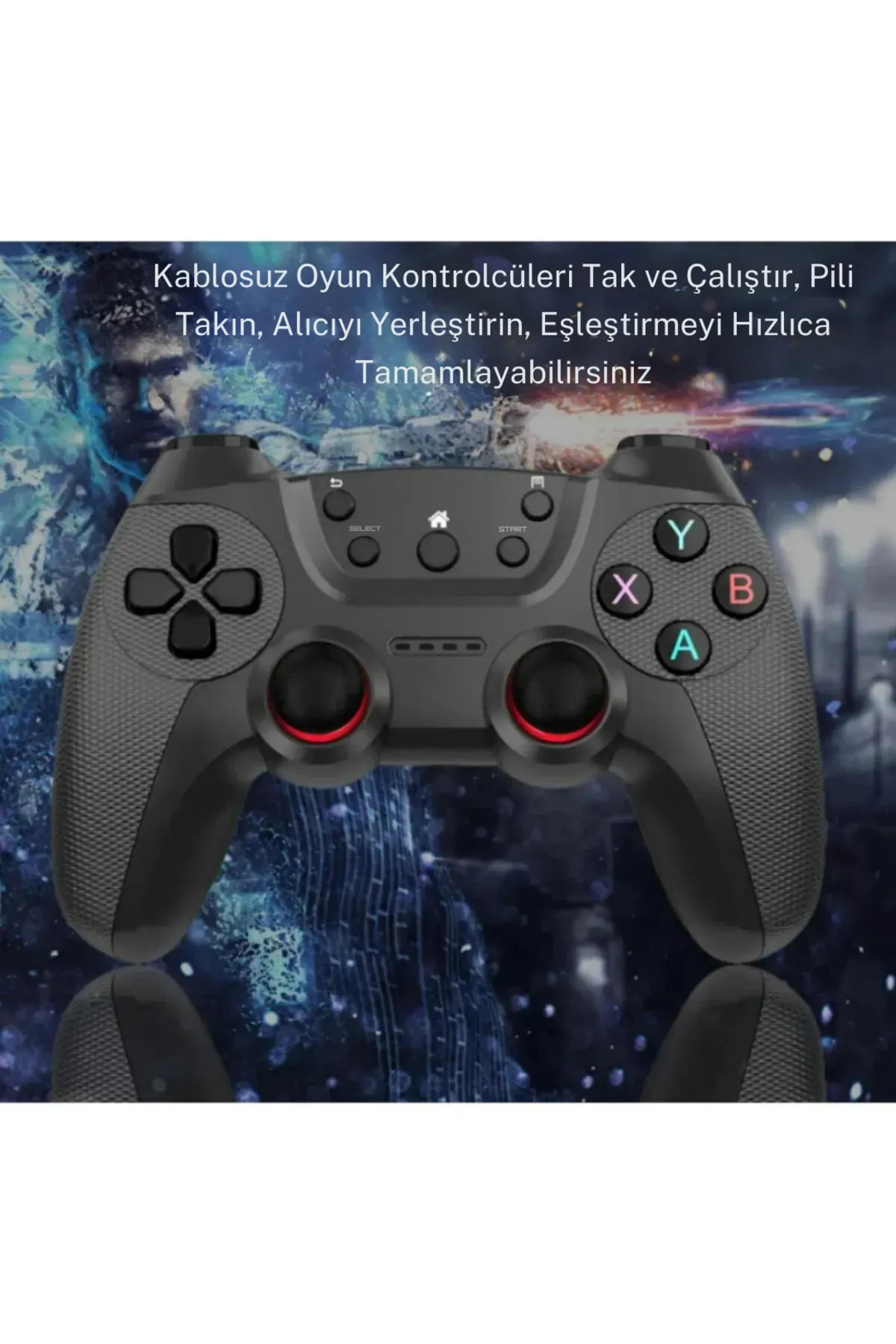 VOOKA Joystick Gamepad Çiftli TV PC Uyumlu Oyun Konsolu 2.4G Gamepad Double Joystick Doungle