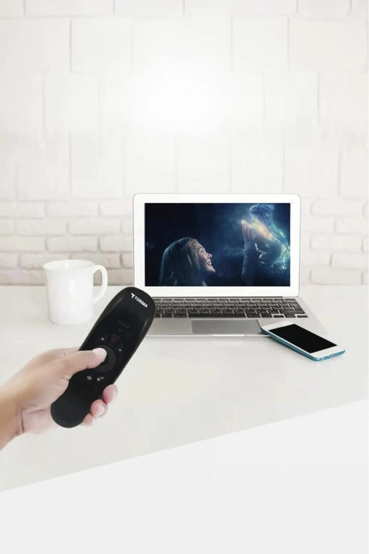 Torima K-02 2.4g Kablosuz Air Mouse Ve Mini Klavyeli Uzaktan Kumanda - Android Tv Uyumlu