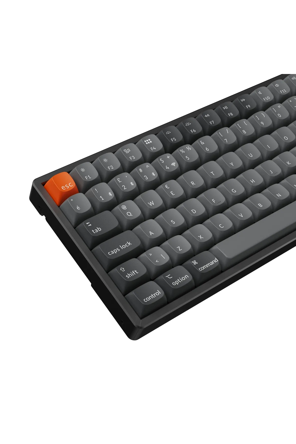 Keychron K2 Max %75 RGB Türkçe Kablosuz Alüminyum Çerçeve Karbon Siyah Mekanik Klavye