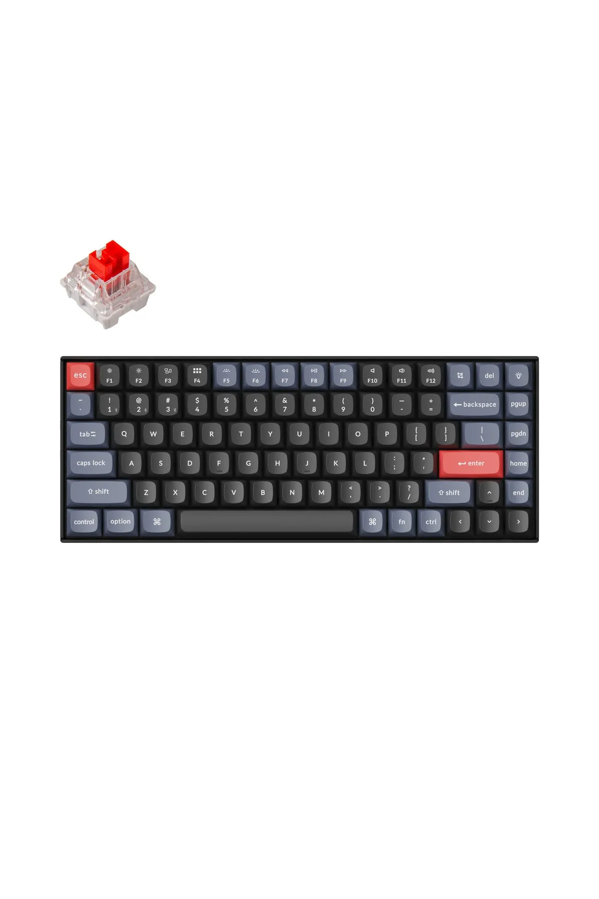 Keychron K2 Pro (hot-swappable)kablosuz Mekanik Klavye- Gateron G Pro Red Switch-white Led-qmk/vıa