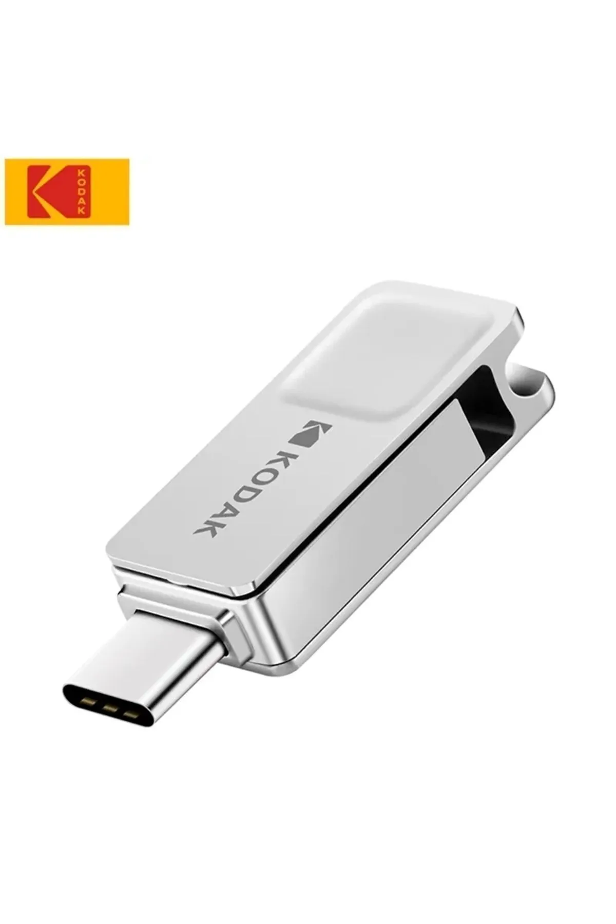 Kodak K223c 128gb Type-c Ve Usb 3.1 Usb Flash Bellek Hızlı Otg Çift Giriş Metal Sağlam