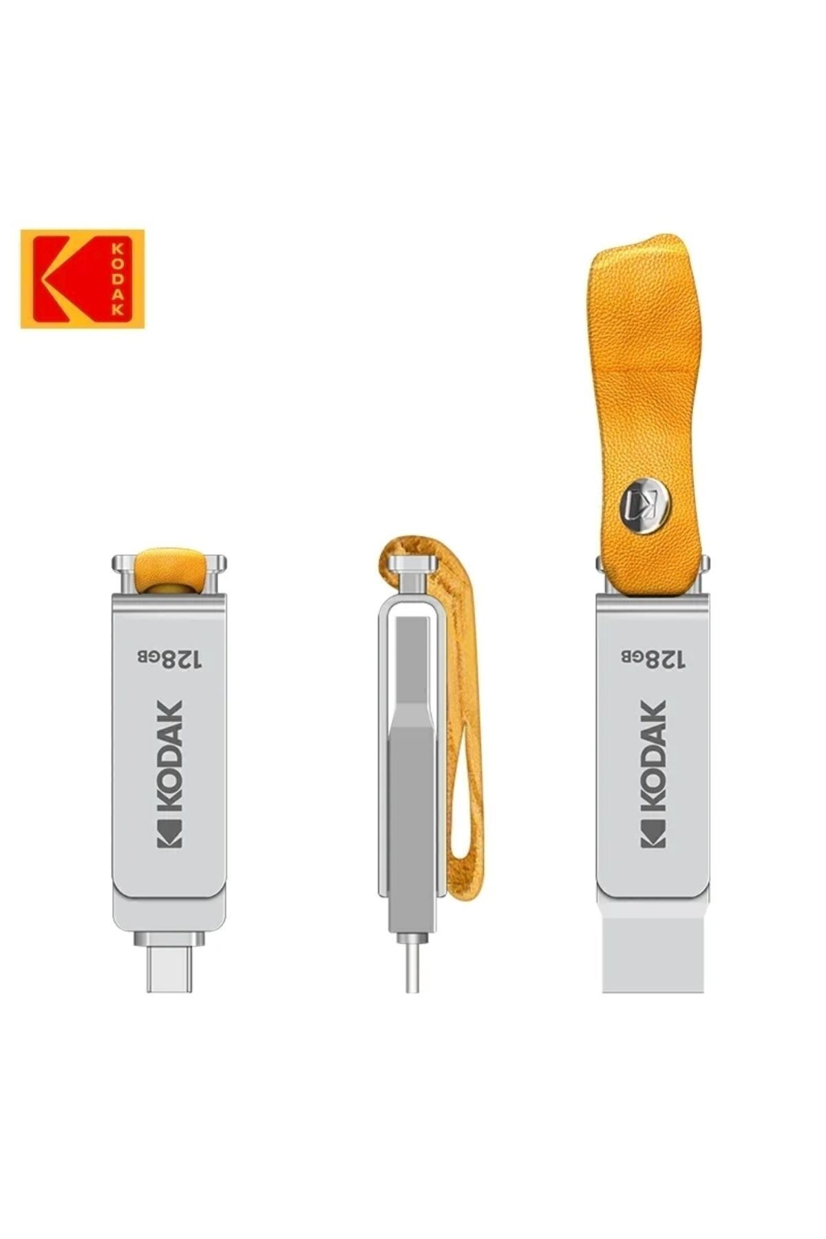 Kodak K243 128gb.type-c Ve Usb 3.1 Type-c Girişli Tüm Telefonlara Iphone 15/16 Serisine Uygundur