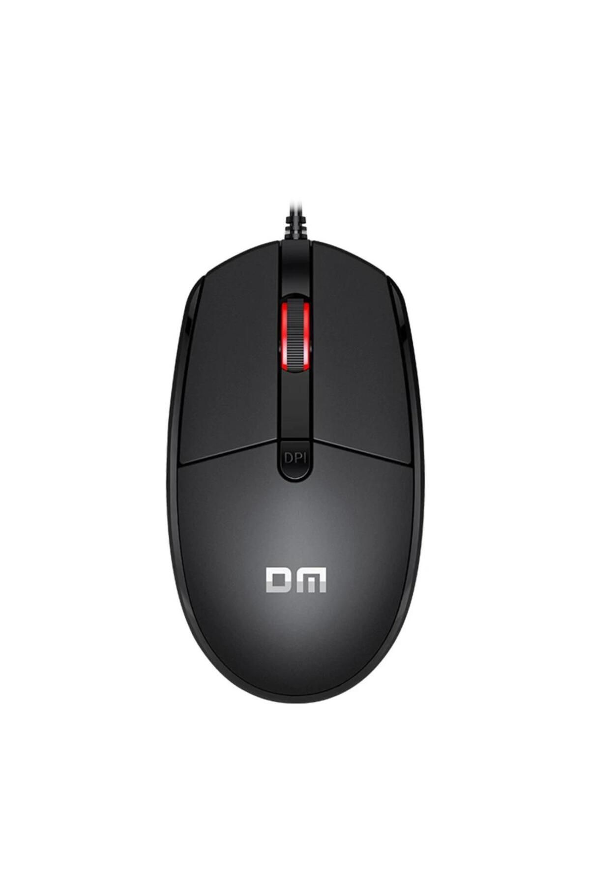 DM K3 2000 Dpı Kablolu Optik Mouse Siyah