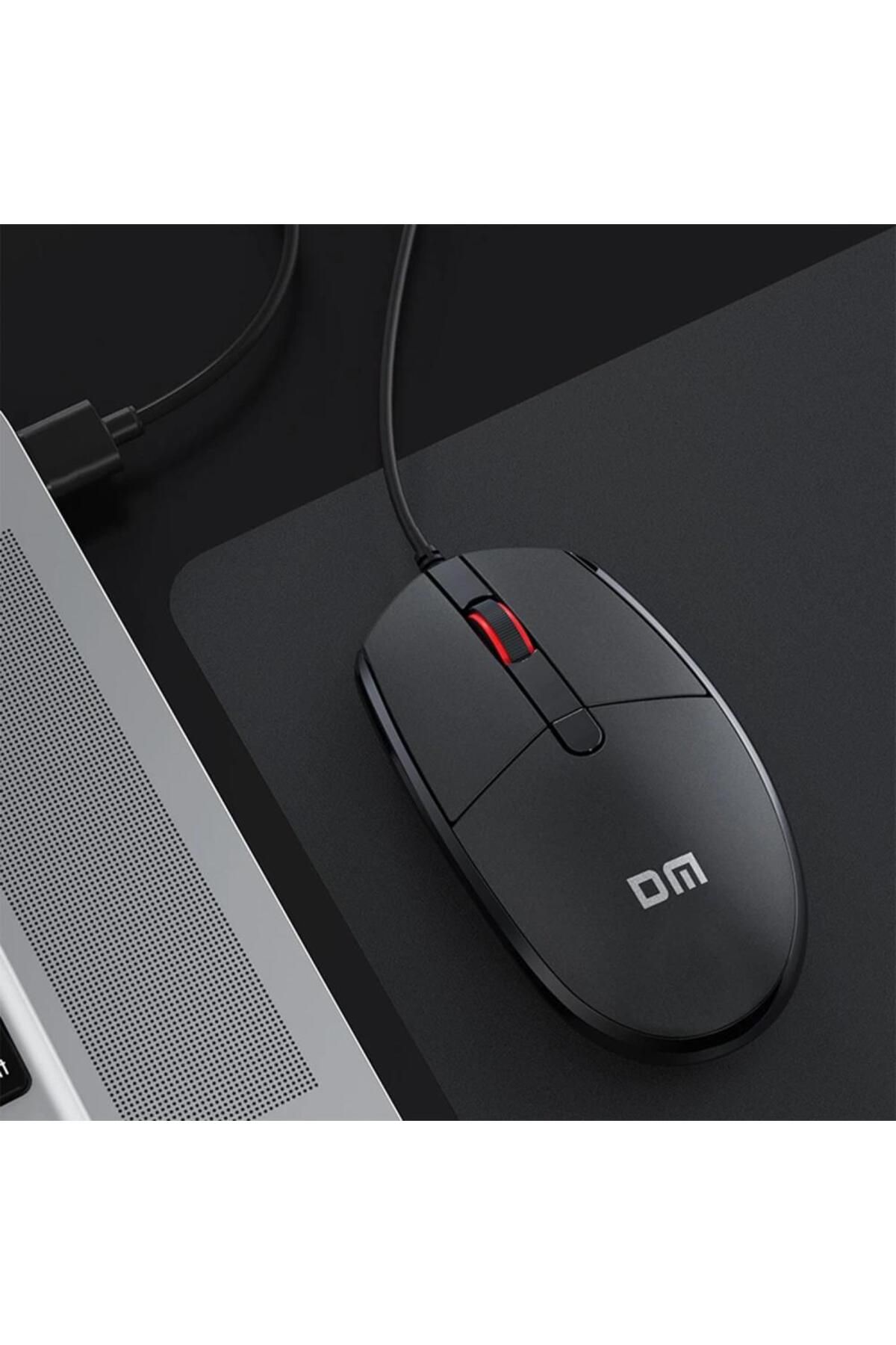 DM K3 2000 Dpı Kablolu Optik Mouse Siyah