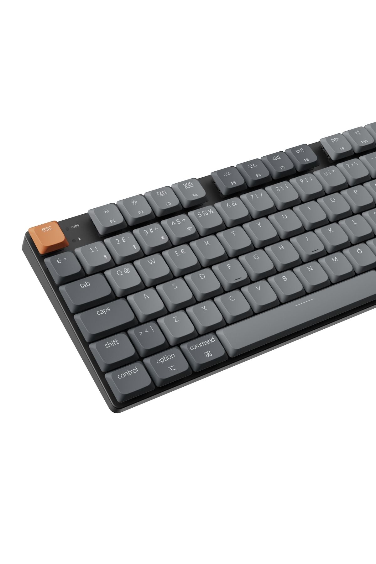 Keychron K5 Max %100 RGB Türkçe Red Switch Kablosuz Karbon Siyah Mekanik Klavye