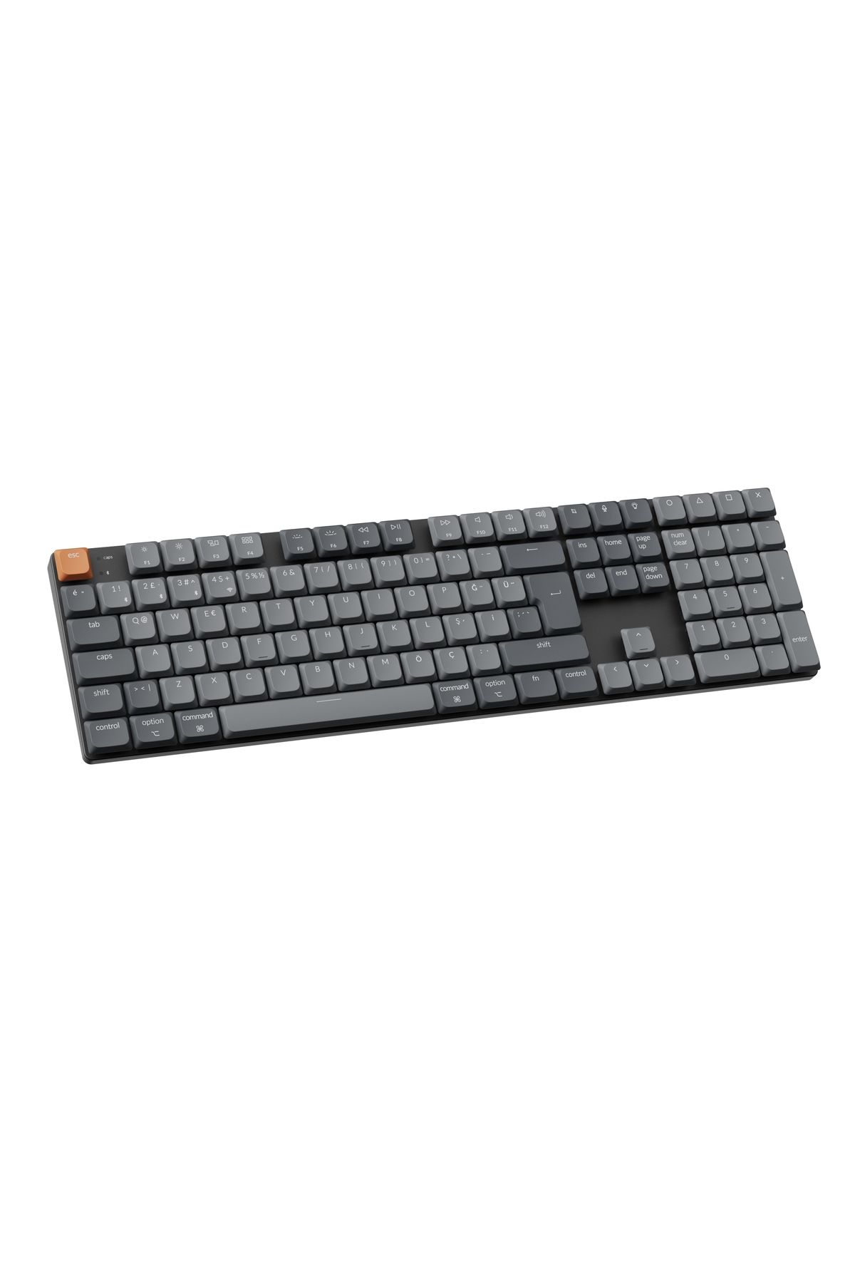 Keychron K5 Max %100 RGB Türkçe Red Switch Kablosuz Karbon Siyah Mekanik Klavye