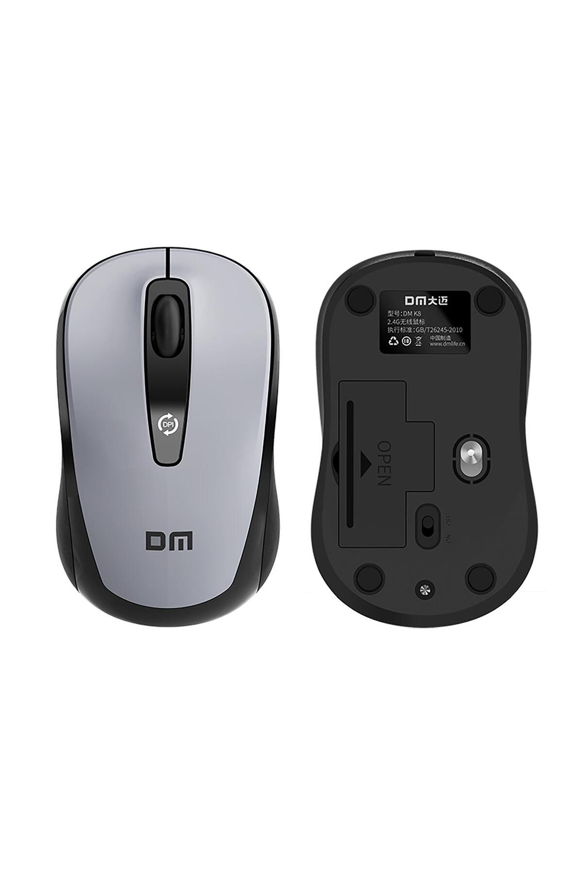 DM K8 1200 Dpı 2.4ghz Kablosuz Mouse